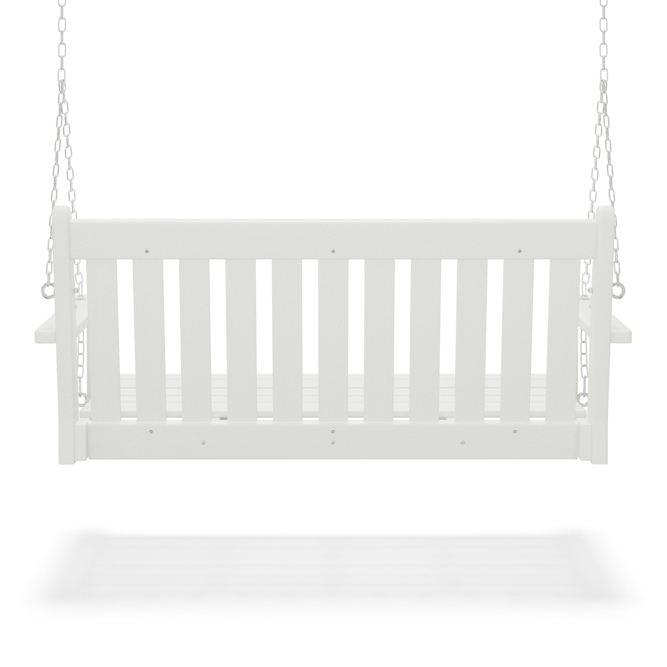 Paradise Outdoor Patio HDPE Hanging Front Porch Swing Bench