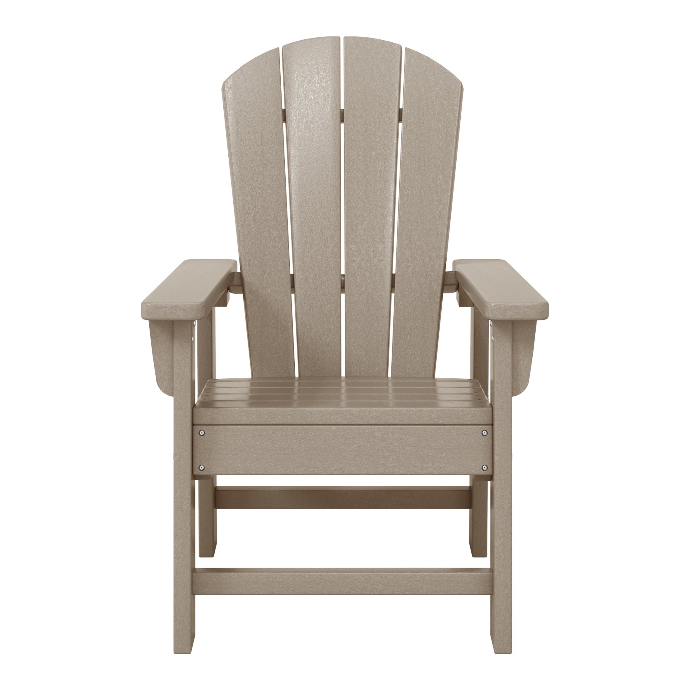 Paradise 2-Piece Kids Outdoor HDPE Adirondack Chair With Square Side Table Set