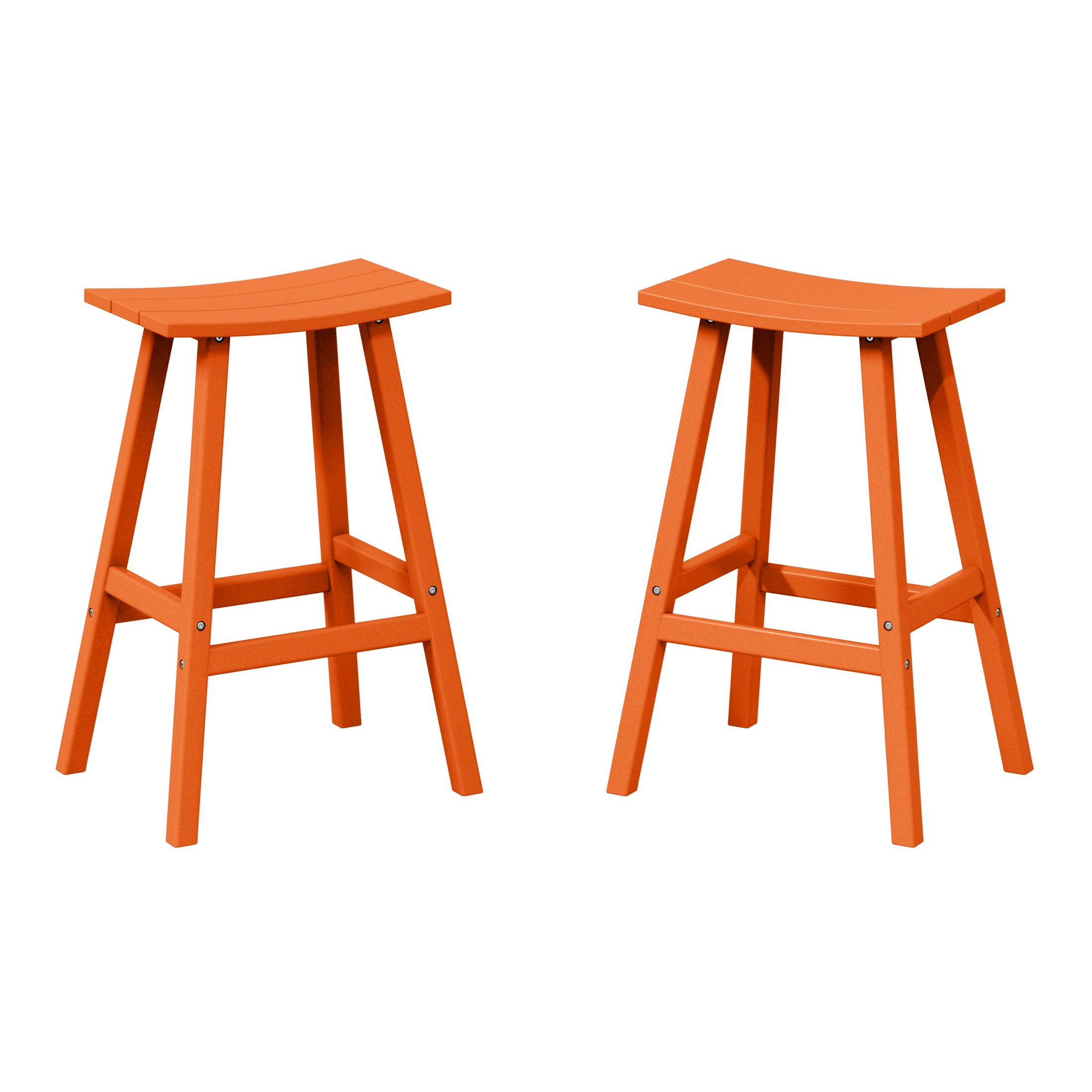 Paradise Westintrends 2 piece set of 29" height Outdoor / Patio Saddle bar stools