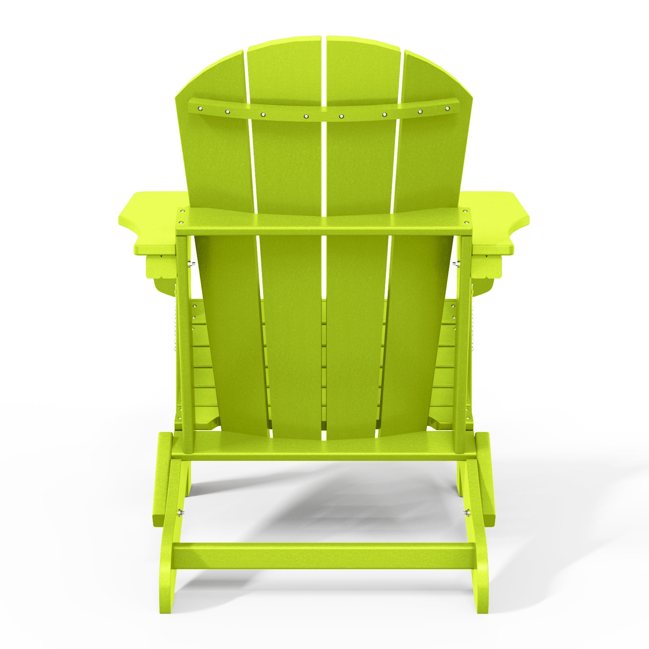 Paradise HDPE Outdoor Patio Folding Poly Adirondack Chair