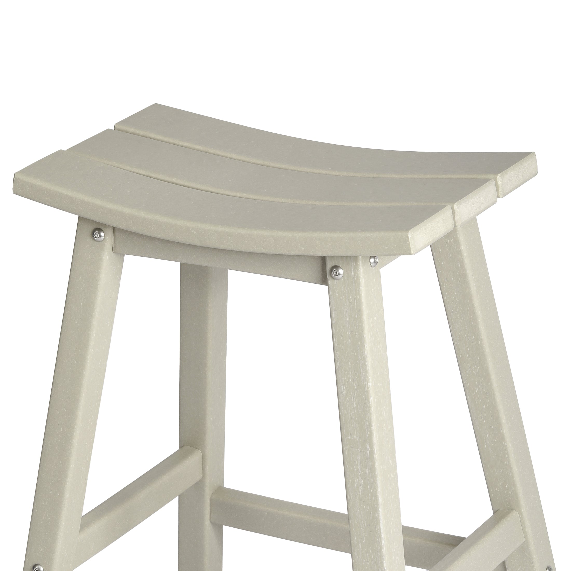 Paradise 2 piece set of 24" height Outdoor / Patio Saddle bar stools