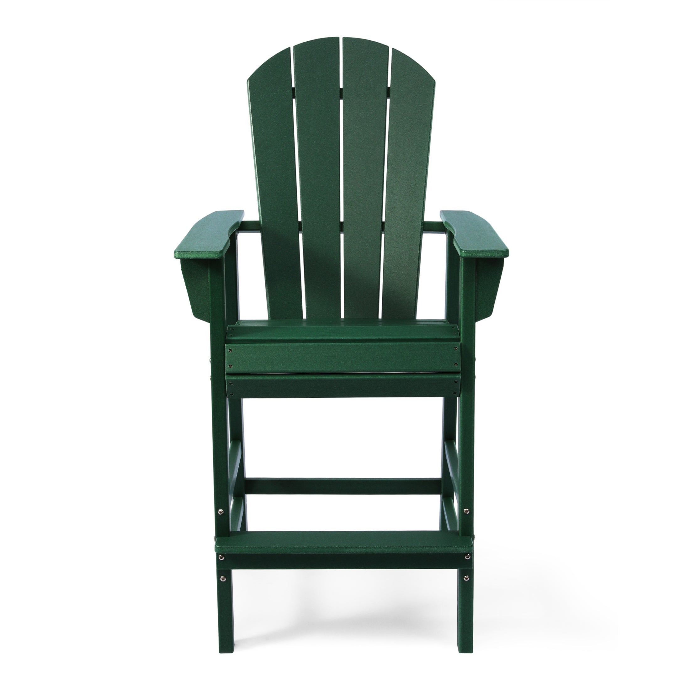 Paradise Outdoor HDPE Tall Adirondack Bar Height Chair With Cup Holder