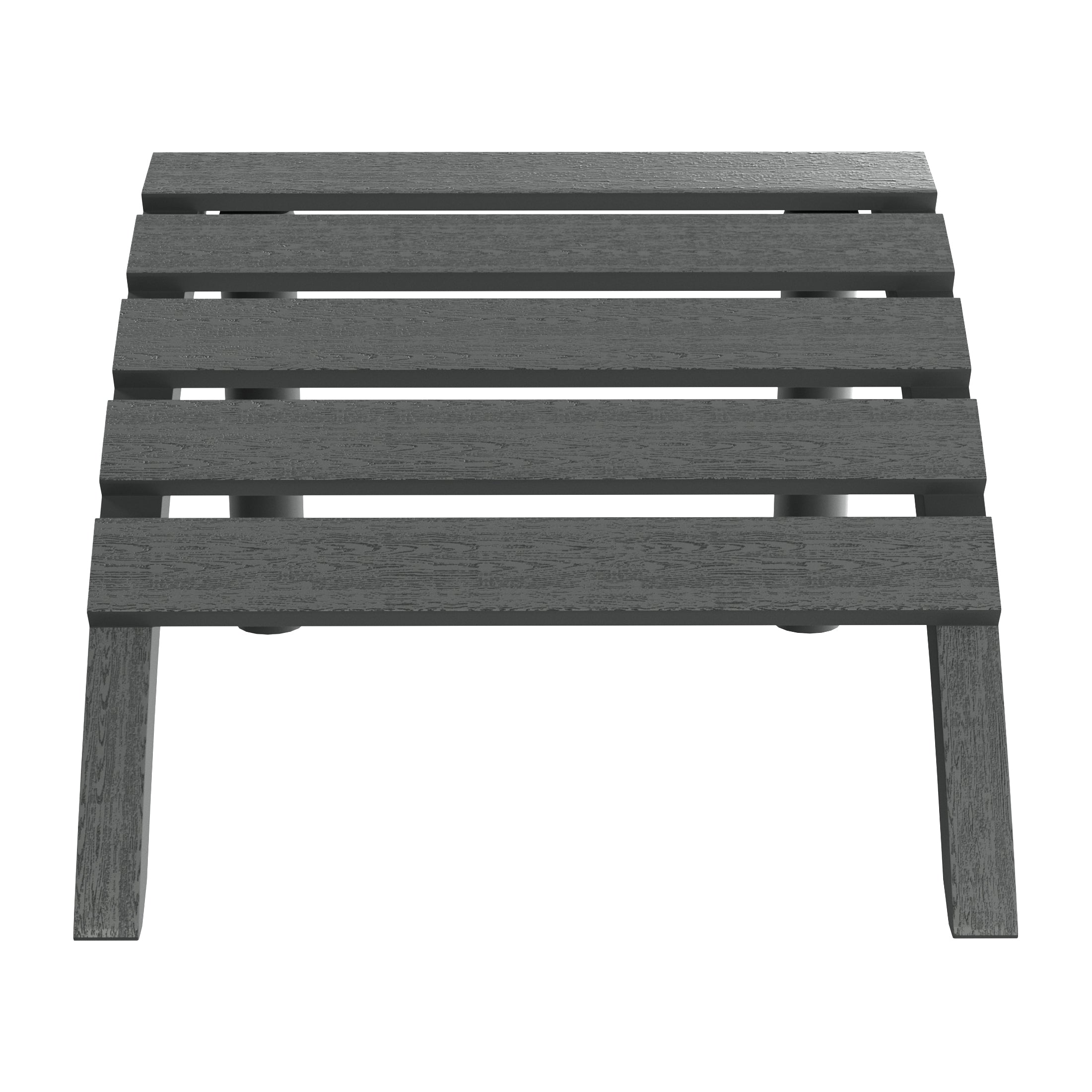 Cayman Outdoor Patio HDPE Adirondack Ottoman Footrest