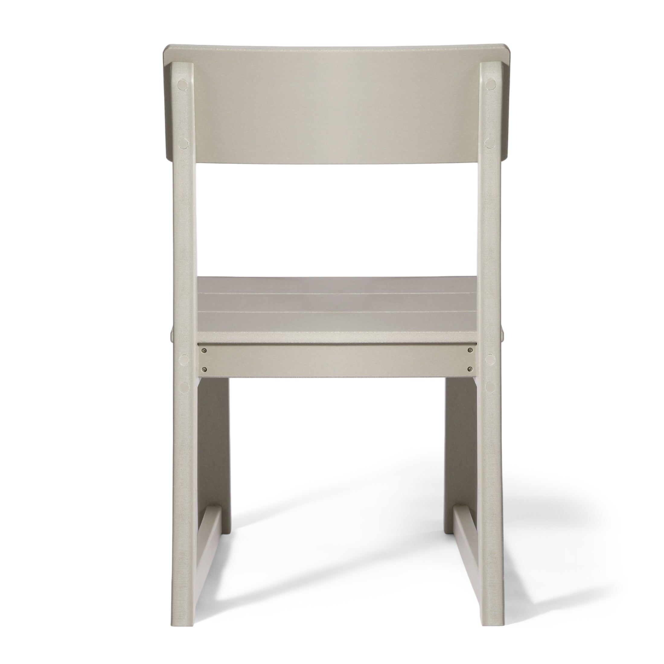 Cambria Modern HDPE Outdoor Armless Patio Dining Chairs (Set of 2)