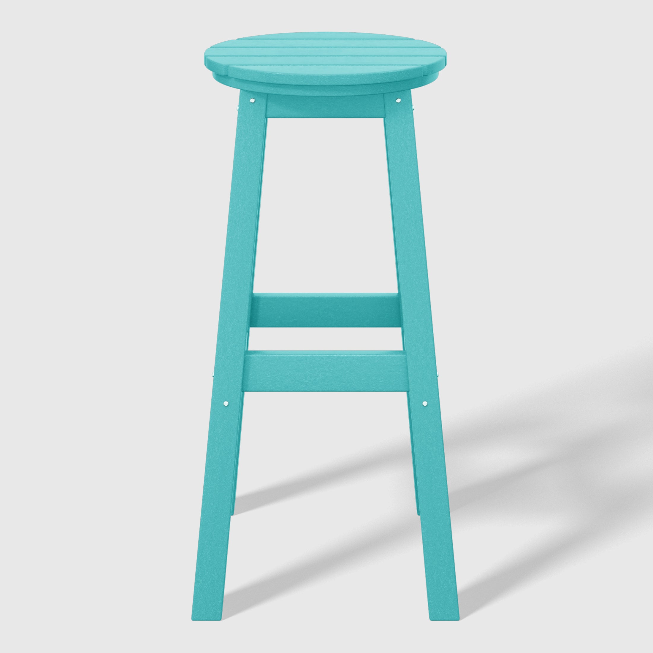 Paradise 29" HDPE Outdoor Patio Round Bar Stool Set of 2