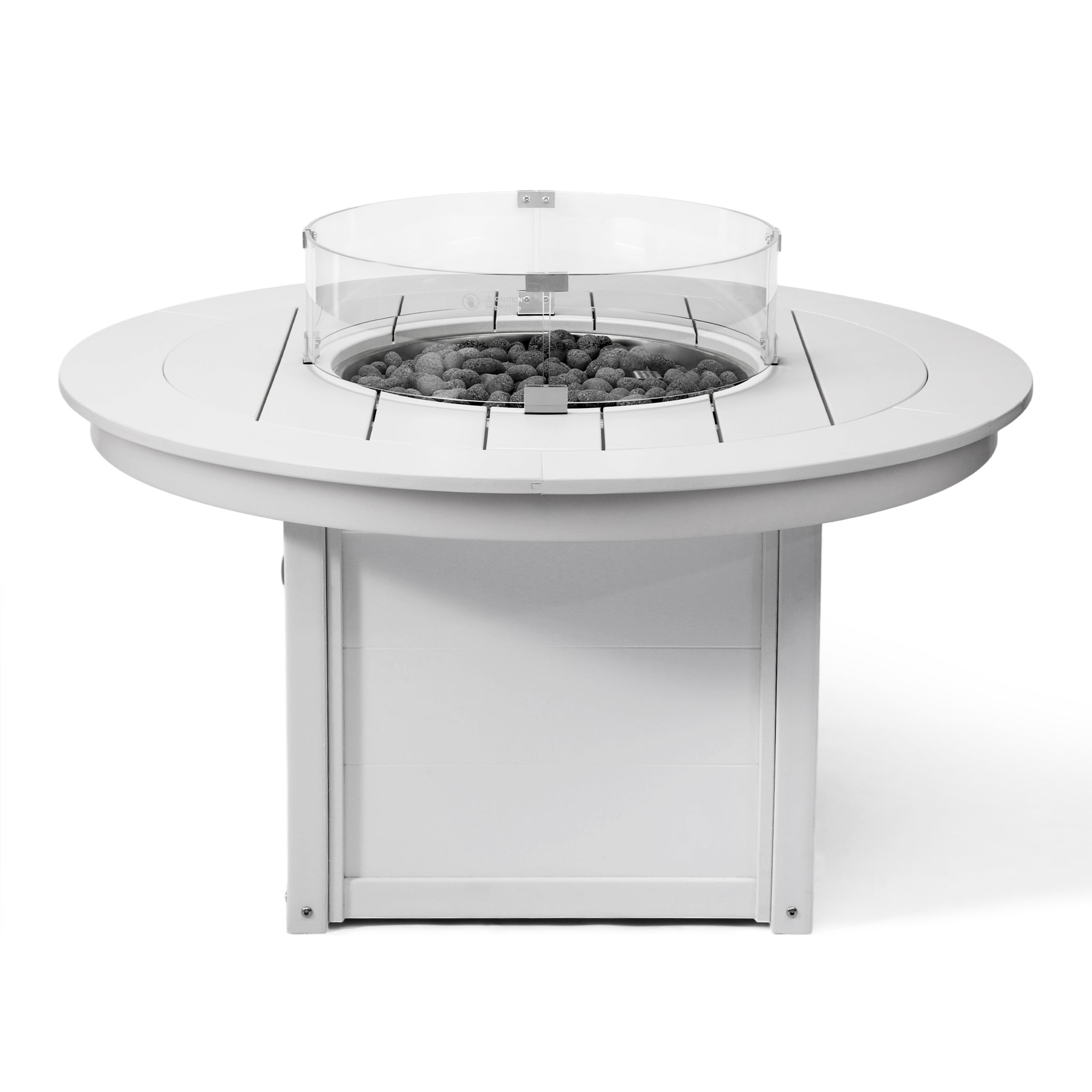 Sol 47" Modern Outdoor 55,000 BTU Patio Propane Round Fire Pit Table