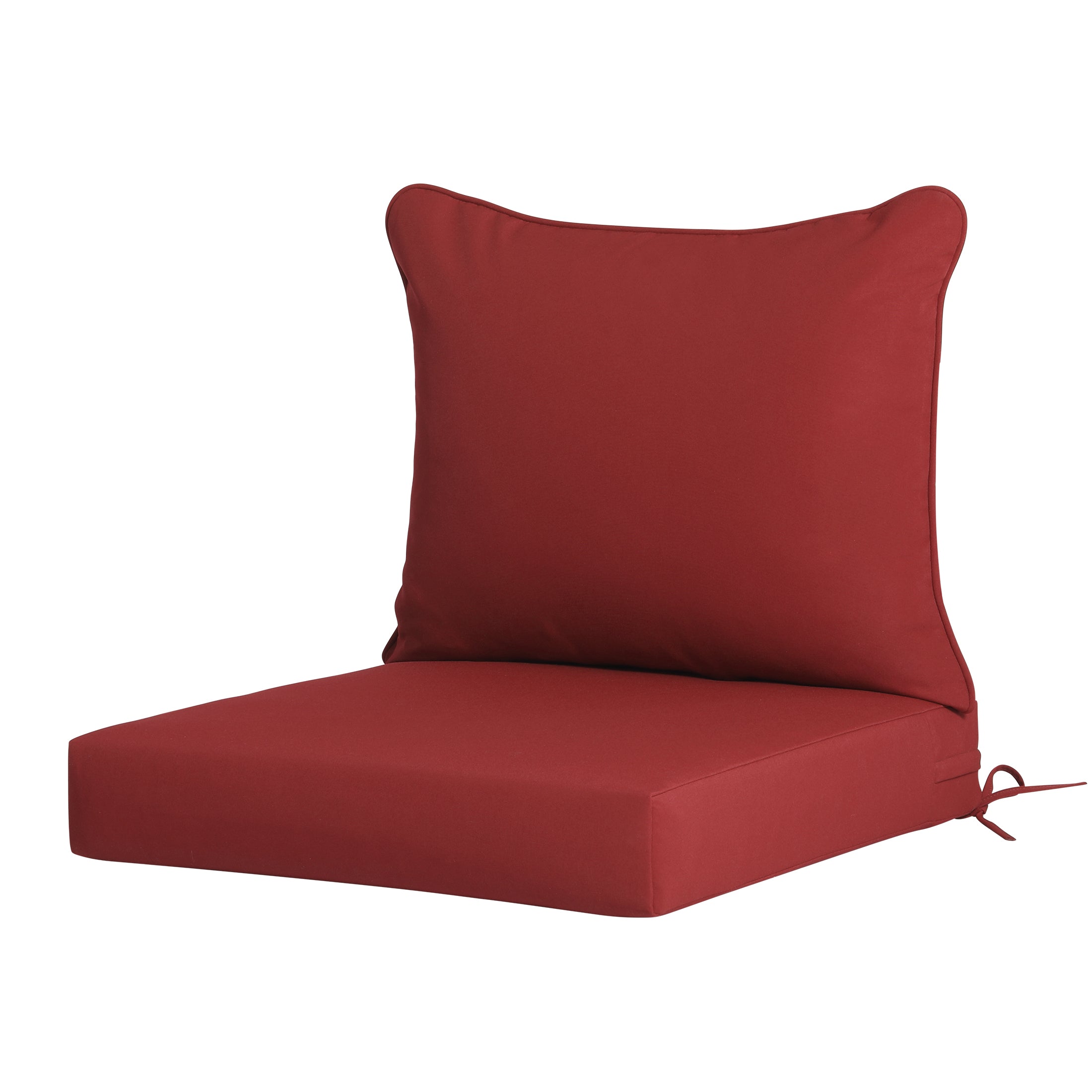 Harmony Outdoor 2-Piece Deep Set Patio Seat Back Chair Cushions