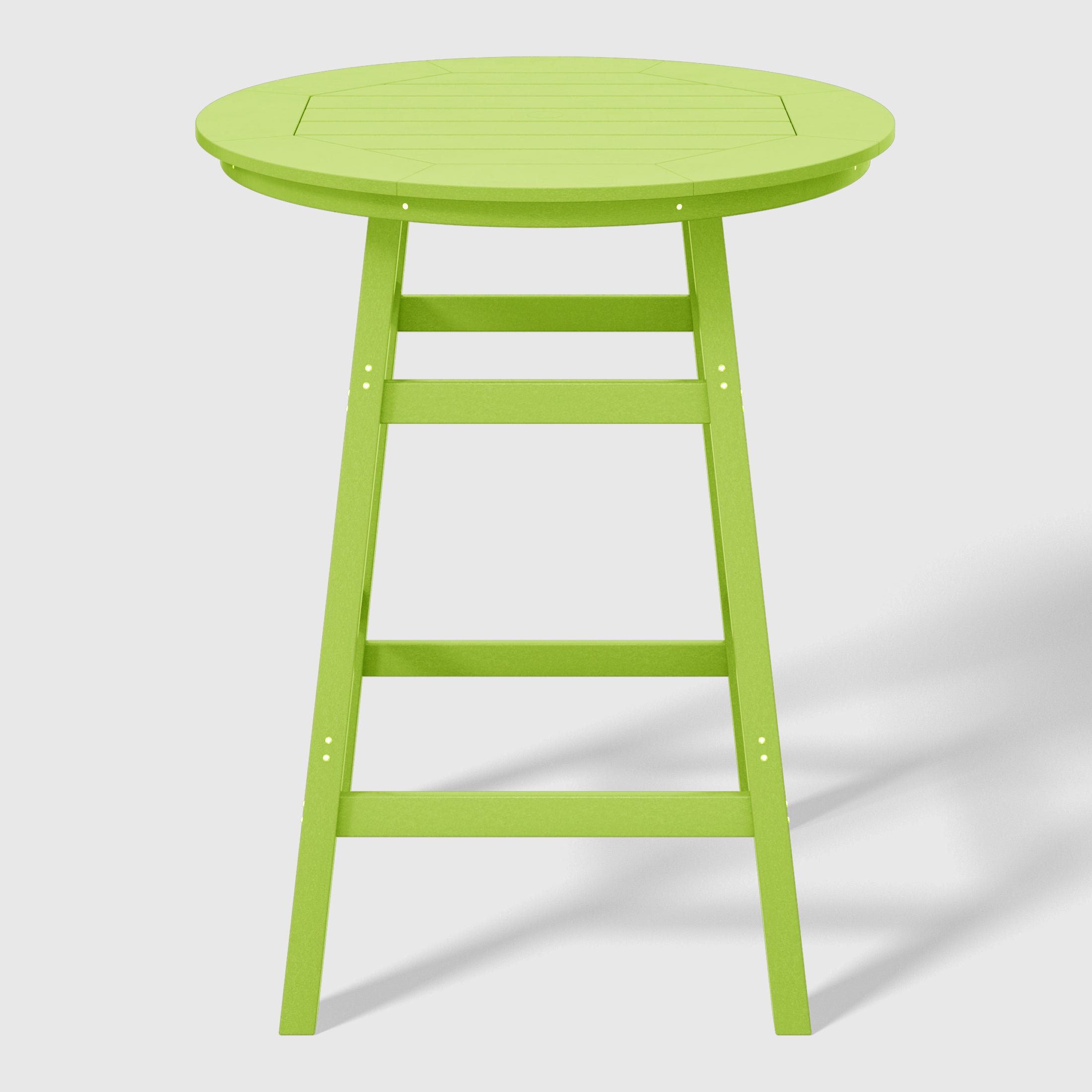Paradise 5-Piece HDPE Outdoor Patio Dining Bar Bistro Table Set with Bar Stools
