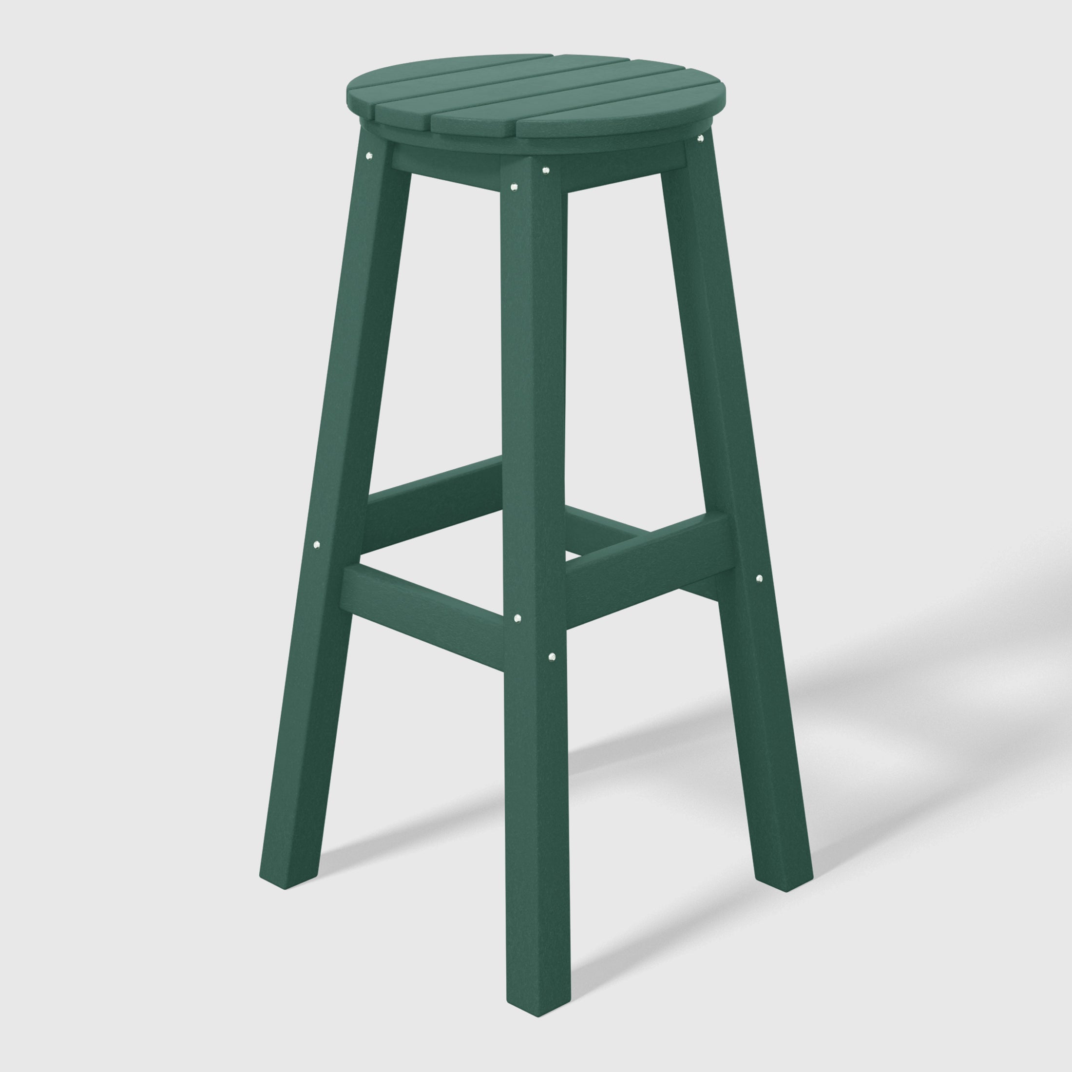 Paradise 29" HDPE Outdoor Patio Round Bar Stool Set of 3