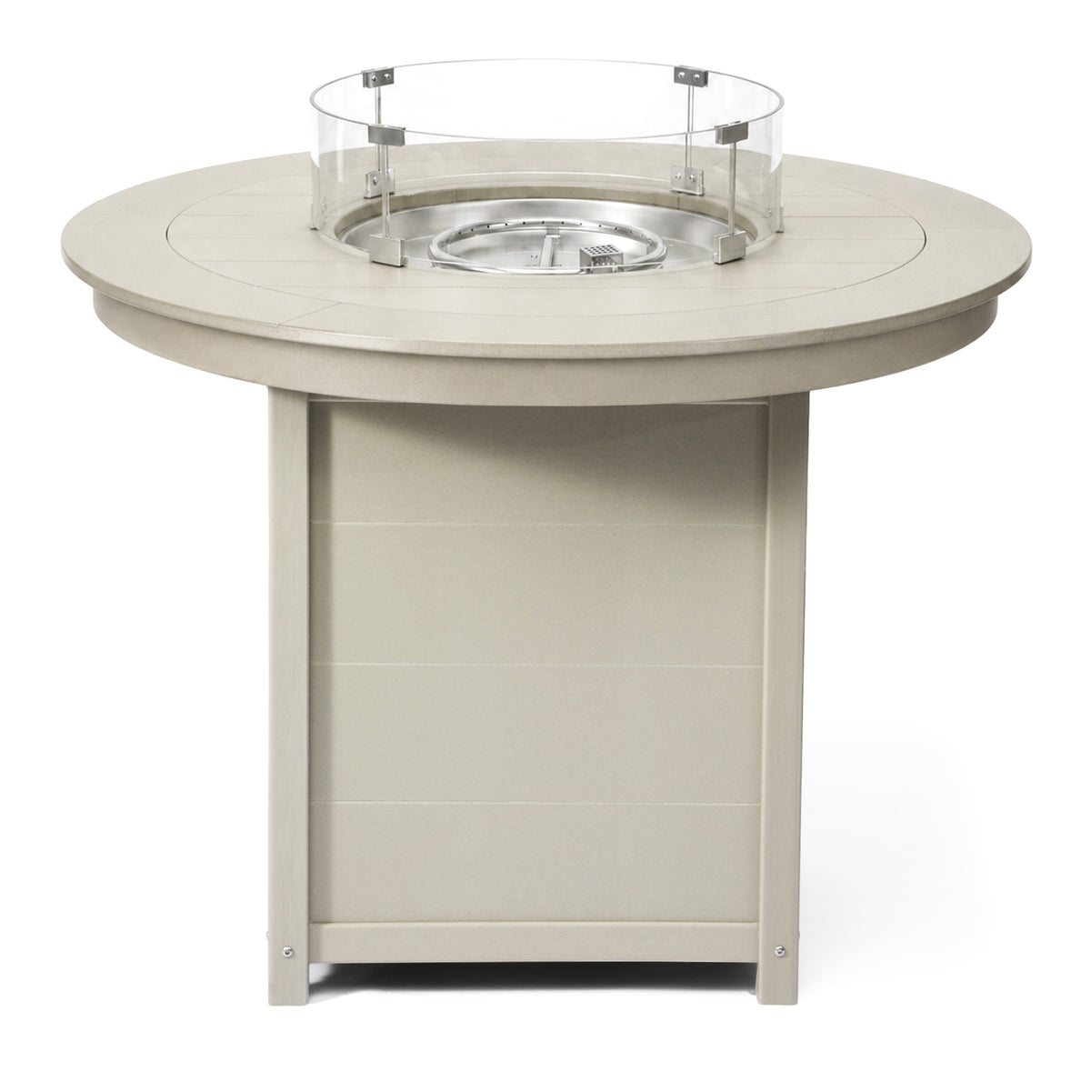 Sol 47" Modern Outdoor Patio Propane Round Counter Height Fire Pit Table