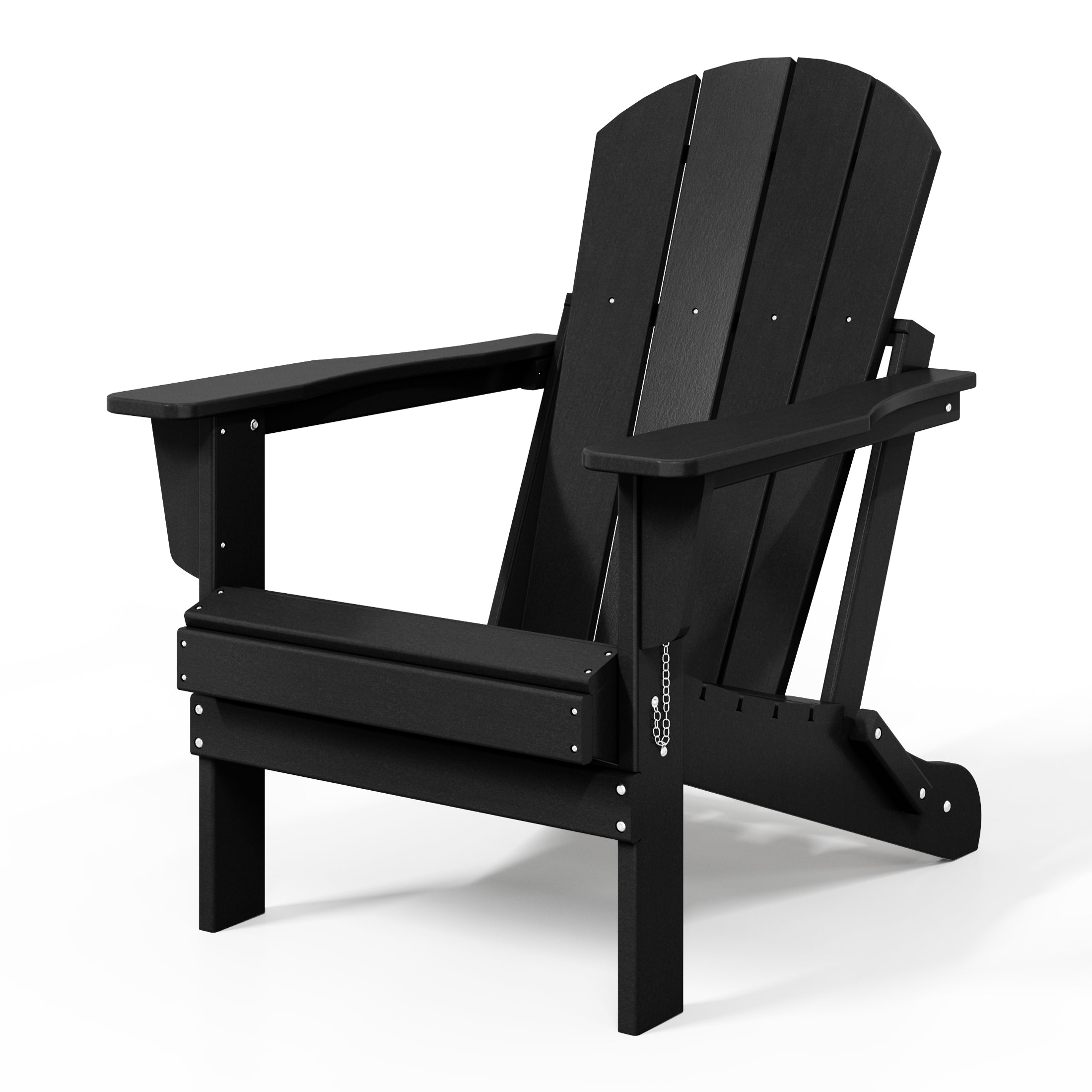 Paradise HDPE Outdoor Patio Folding Poly Adirondack Chair