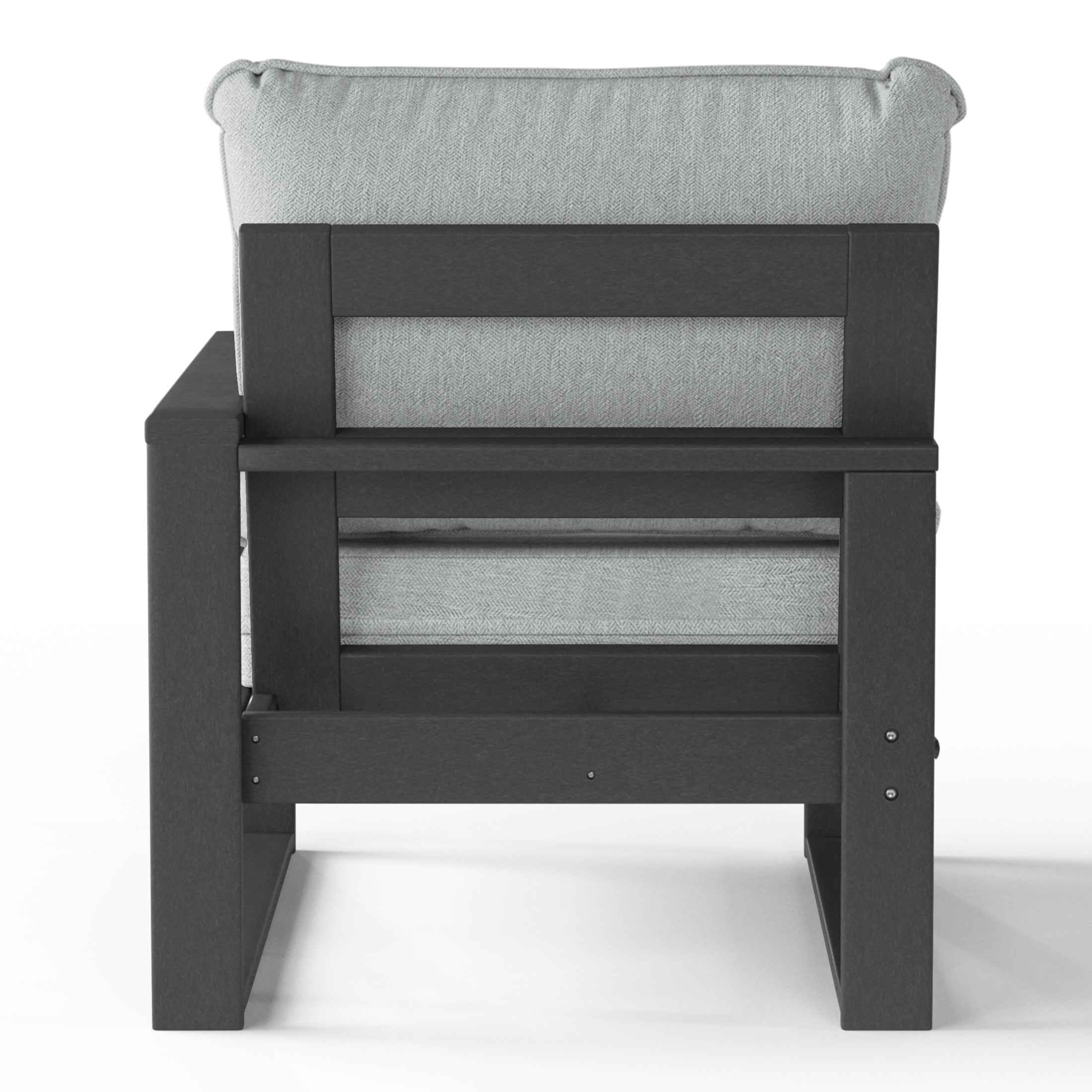 Rockaway Outdoor Patio HDPE Right Arm Facing Sectional Corner Chair with Patio Cushions