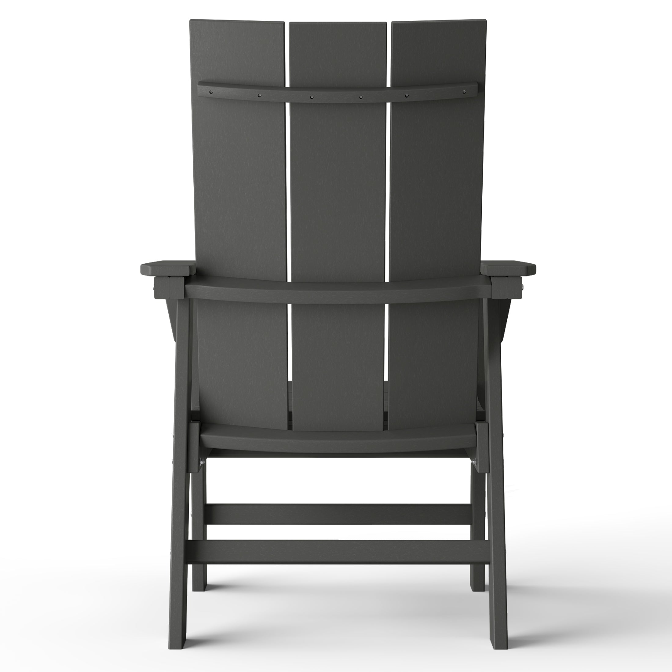 Palms Outdoor Patio HDPE Plastic Modern Adirondack Dining Chairs (Set of 2)