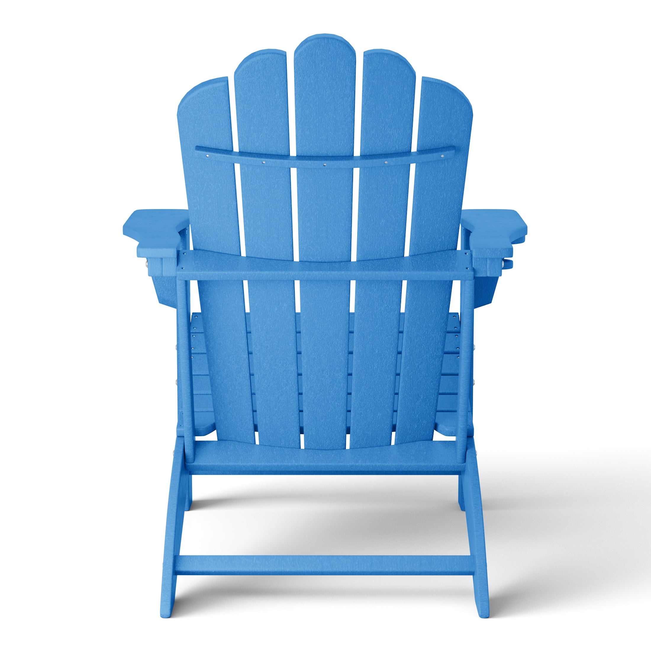 Lakeview 12-Piece HDPE Outdoor Patio Furniture Adirondack Chair Conversation Table Set