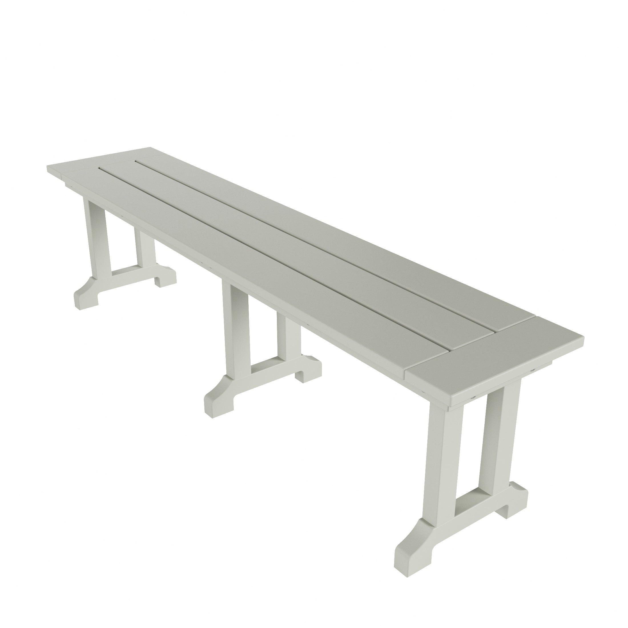 Paradise 6-Piece HDPE Rectangular Patio Dining Table Set with Foldable Chairs and Patio Bench