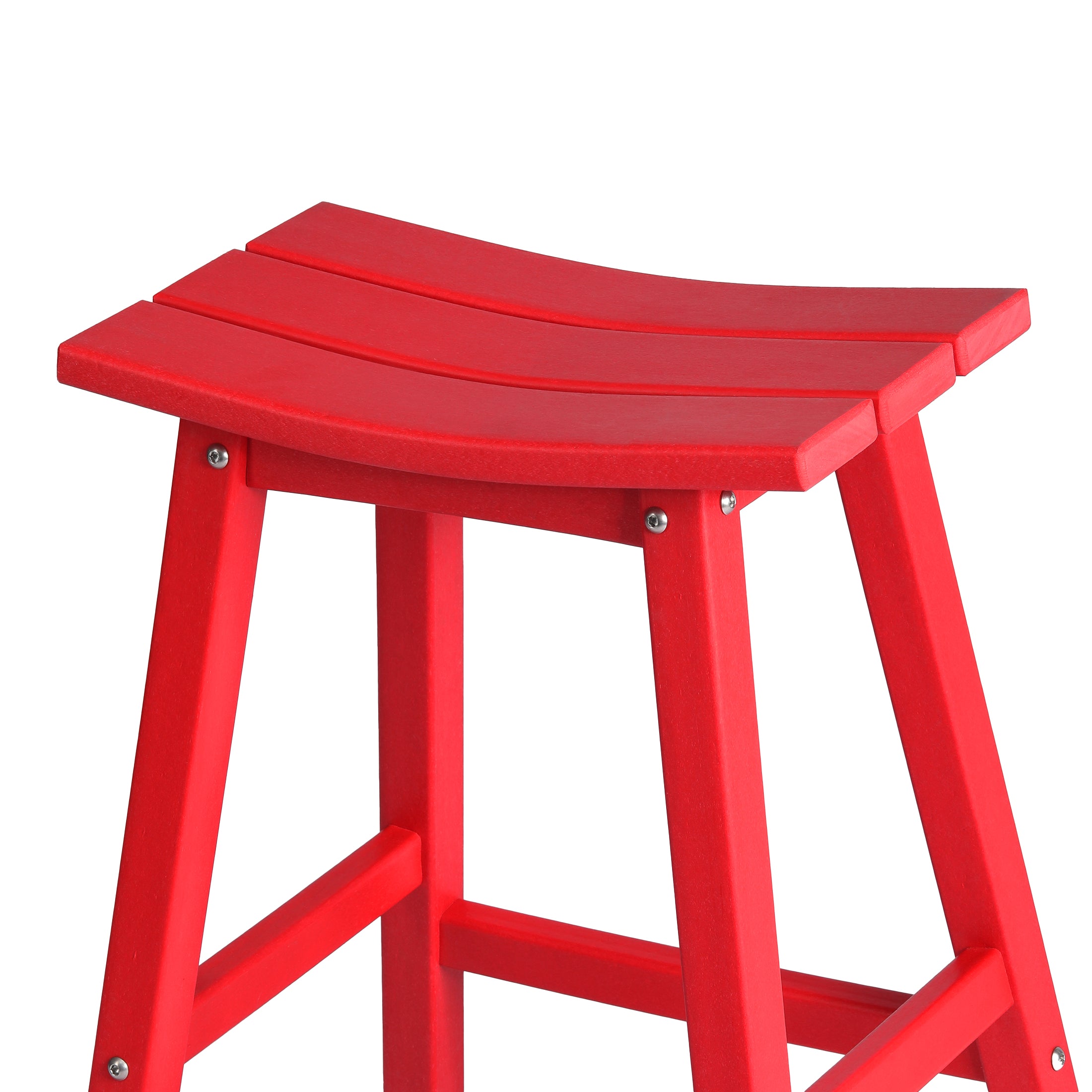 Paradise 2 piece set of 24" height Outdoor / Patio Saddle bar stools