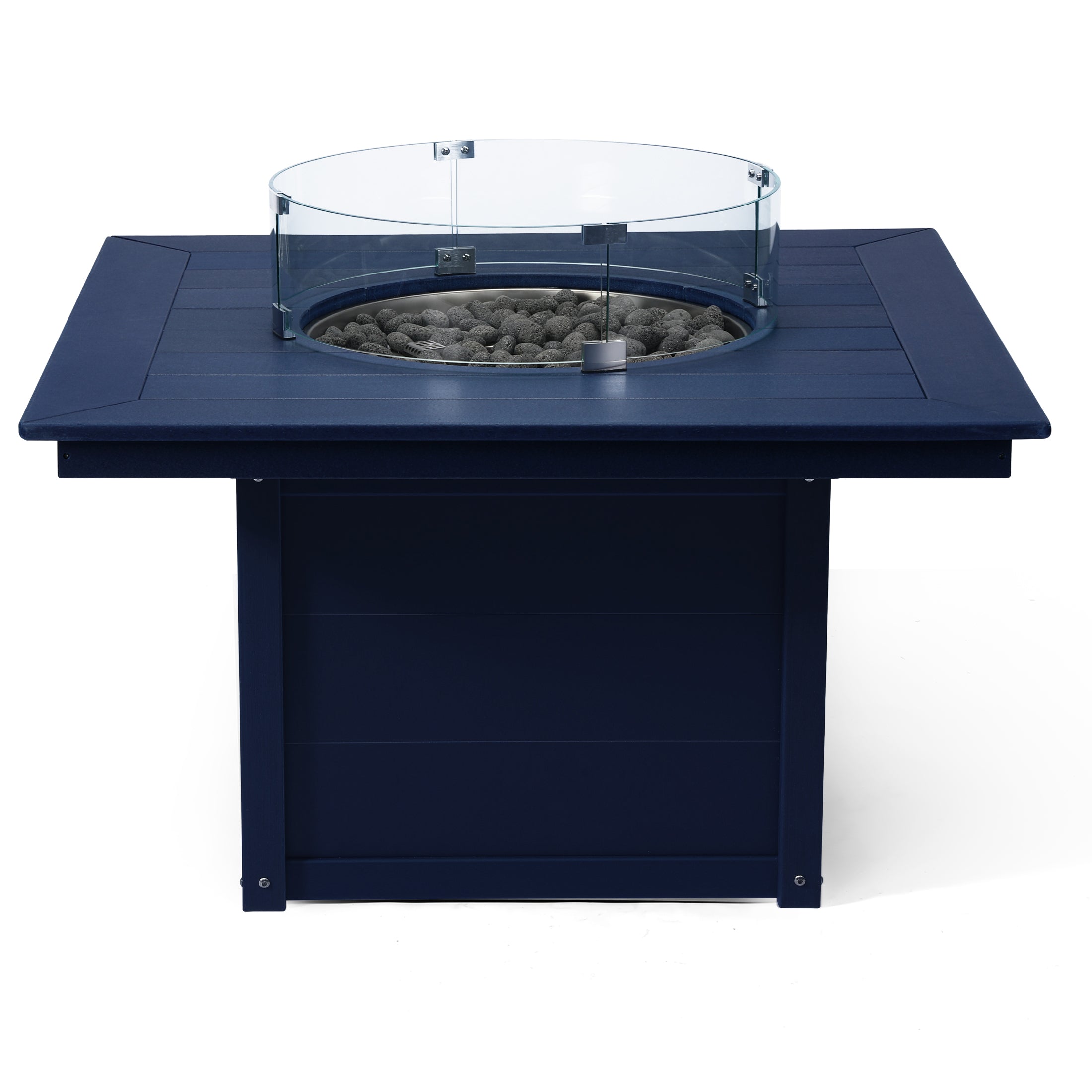Sol 42" Modern Outdoor Patio Propane Square Fire Pit Table