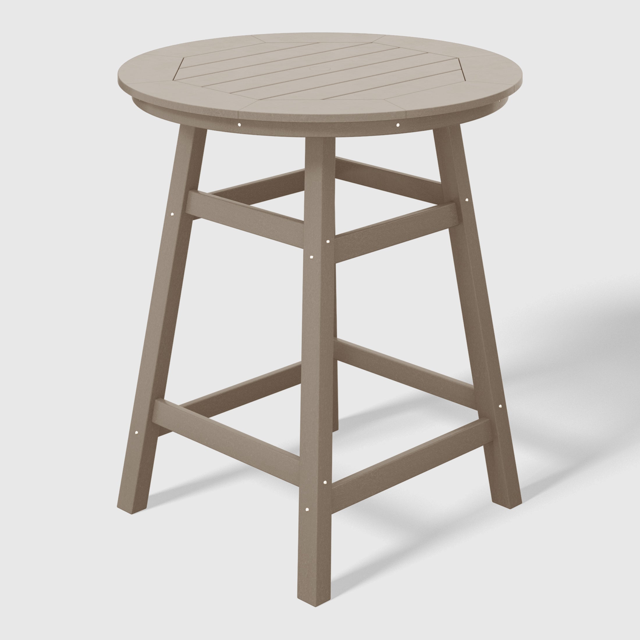 Paradise Outdoor 35" HDPE Round Patio Counter Height Bar Table