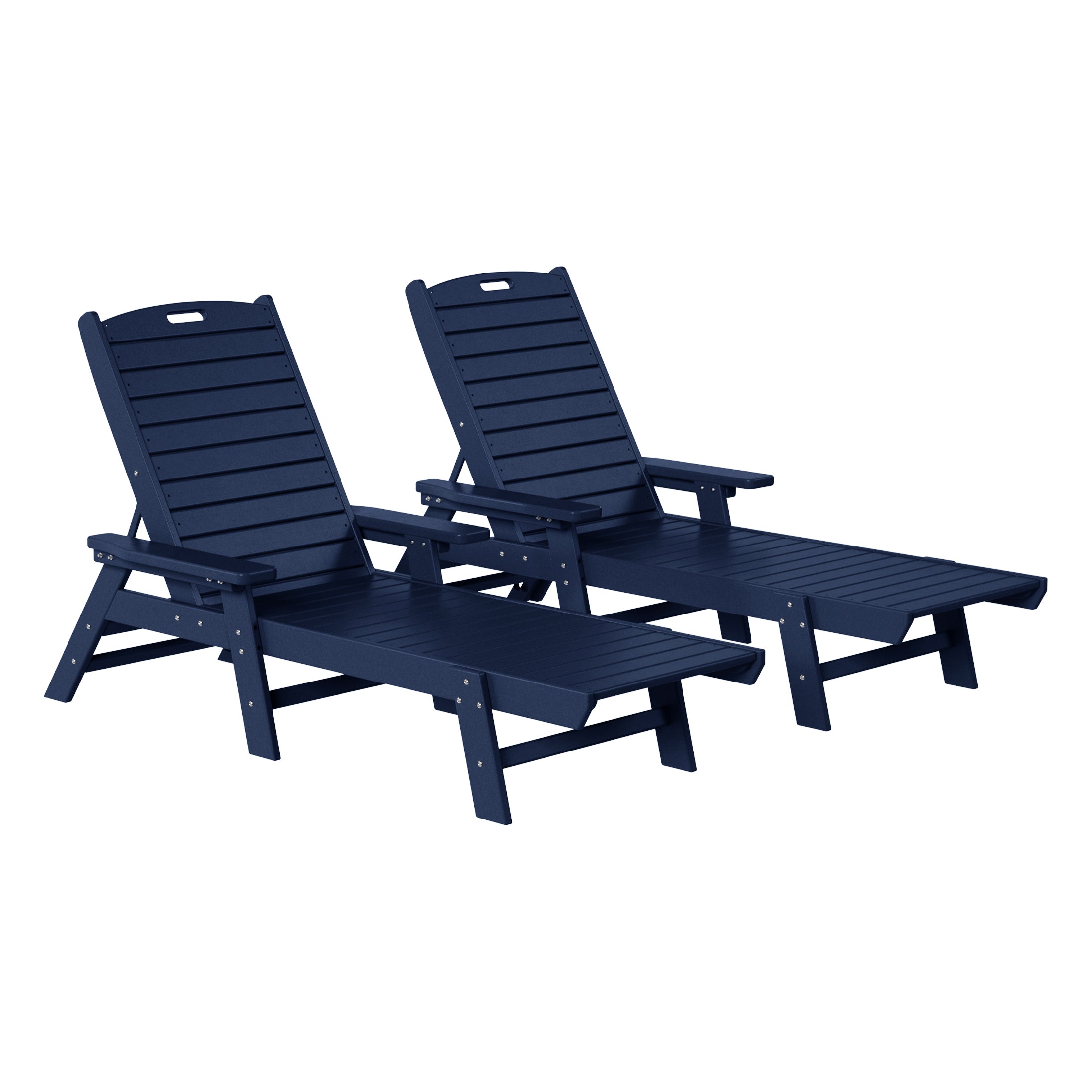 Paradise Poly Reclining Chaise Lounge (Set Of 2)