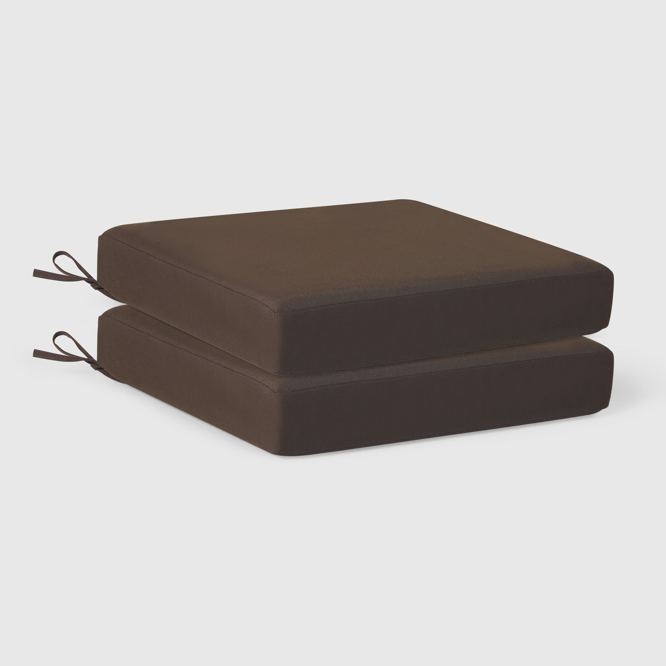 Harmony Outdoor Patio Furniture Seat Chair Square Cushions Set of 2, 20" x 19"