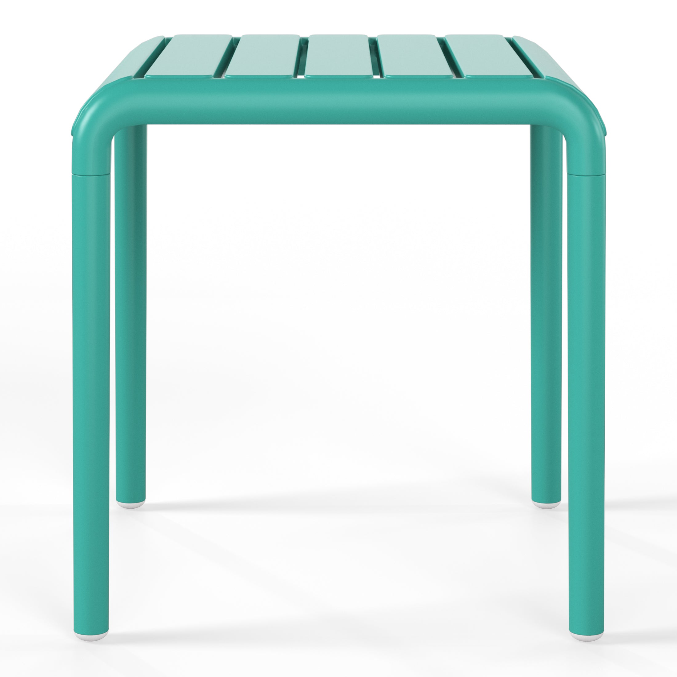 Sunshine Plastic Modern Outdoor Patio Accent Side Tables (Set of 2)