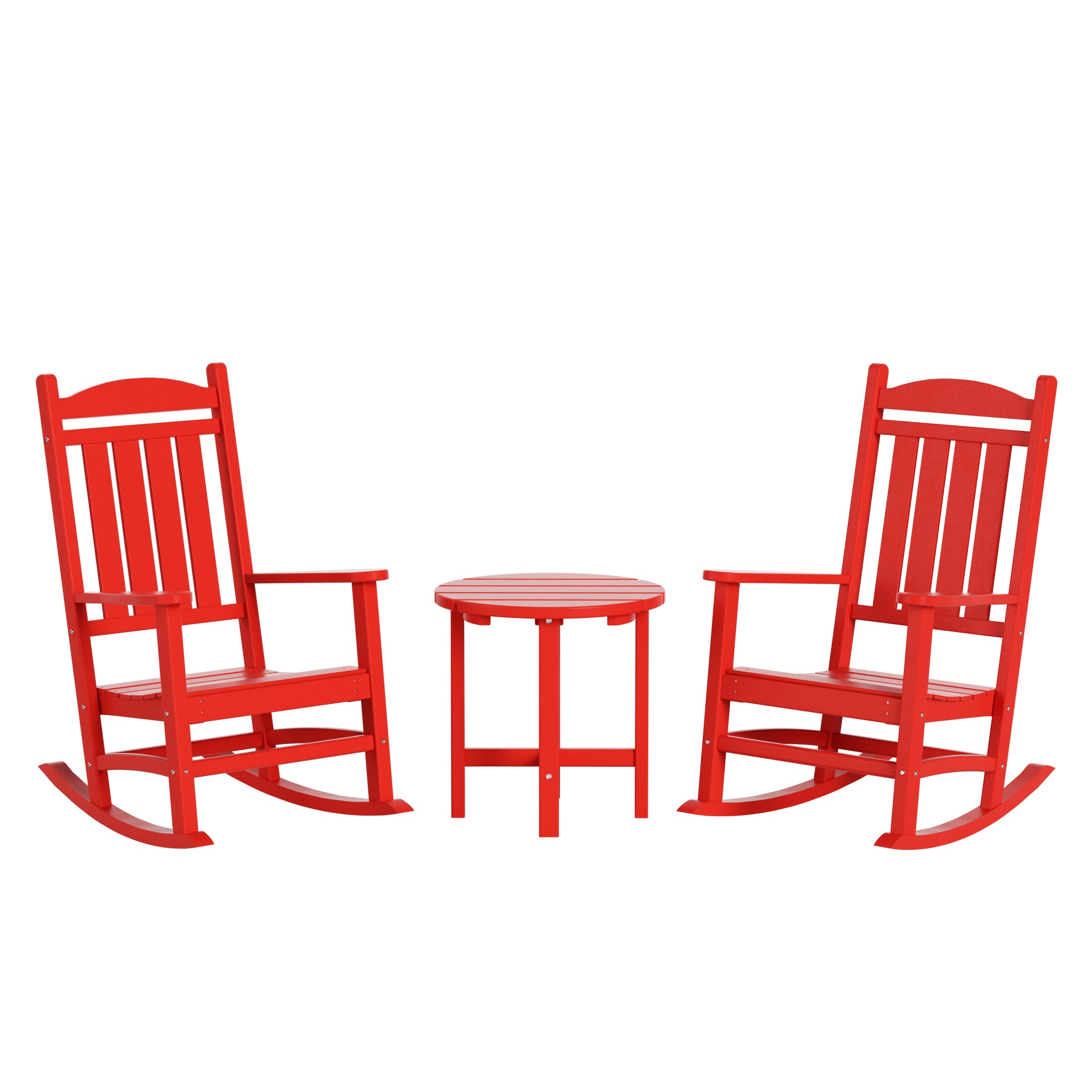 Paradise 3-Piece set Outdoor / Patio rocking chairs with a side table ( 2 seater )