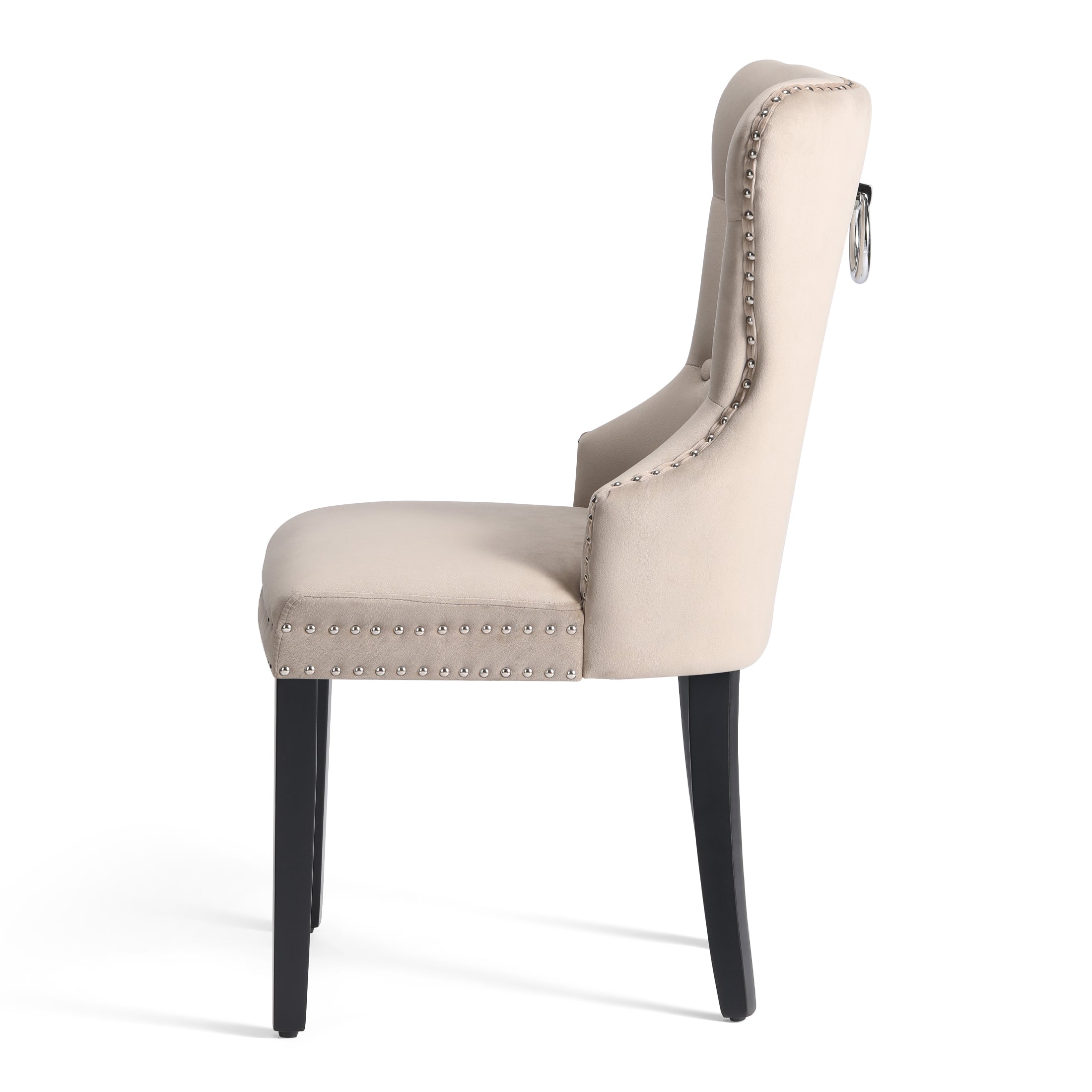 Hank Velvet Upholstered Tufted Dining Chairs (Set of 6)