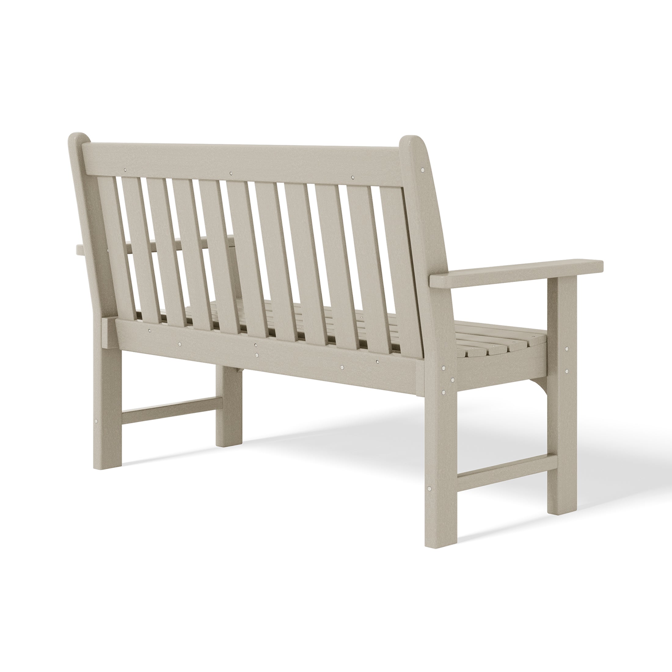 Paradise Outdoor 2-Person All-Weather HDPE Front Porch Garden Bench