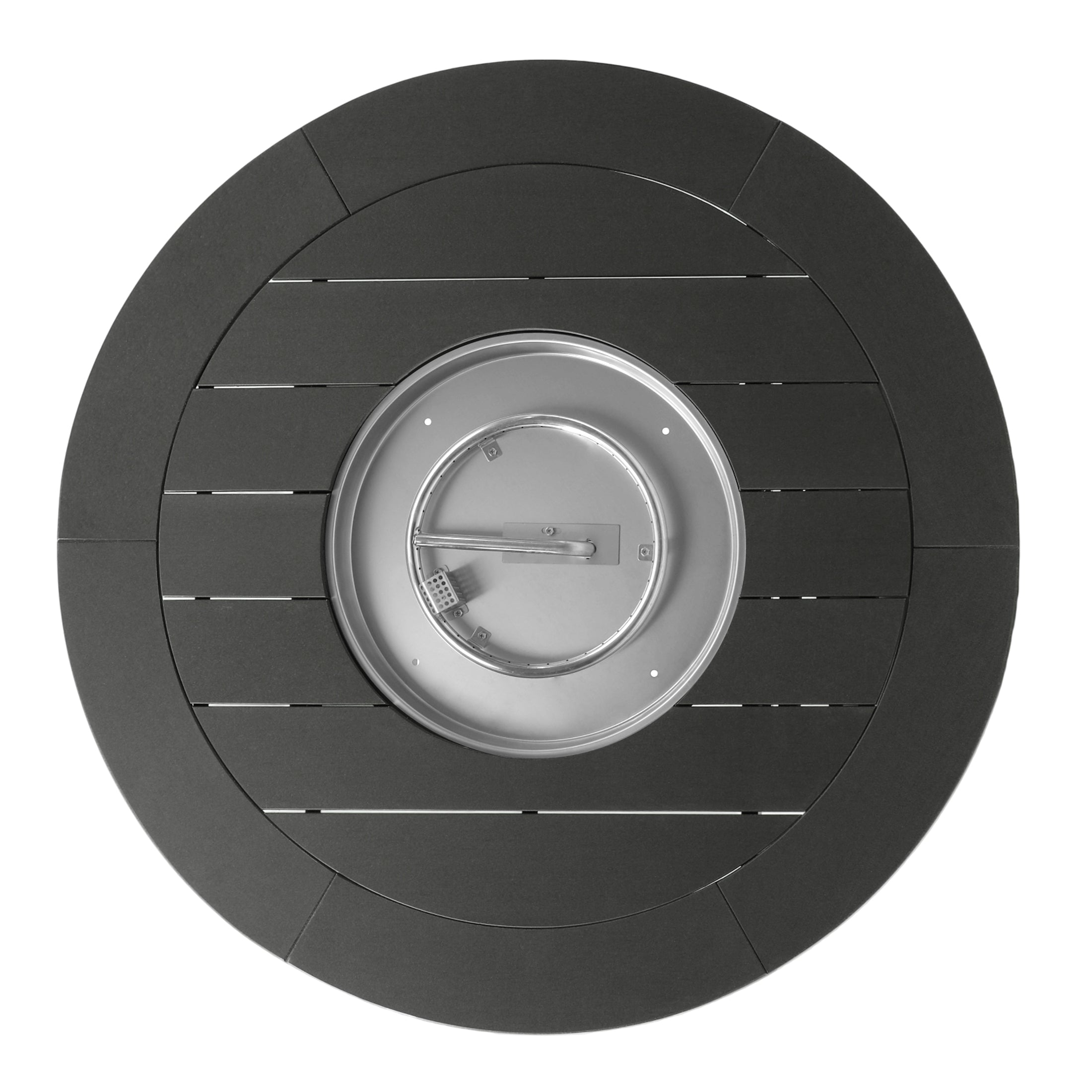 Sol 47" Modern Outdoor Patio Propane Gas Round Fire Pit Table