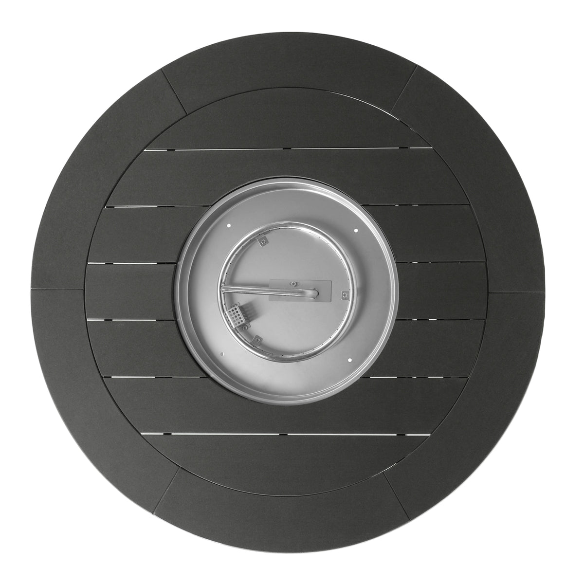 Sol 47" Modern Outdoor Patio Propane Gas Round Fire Pit Table