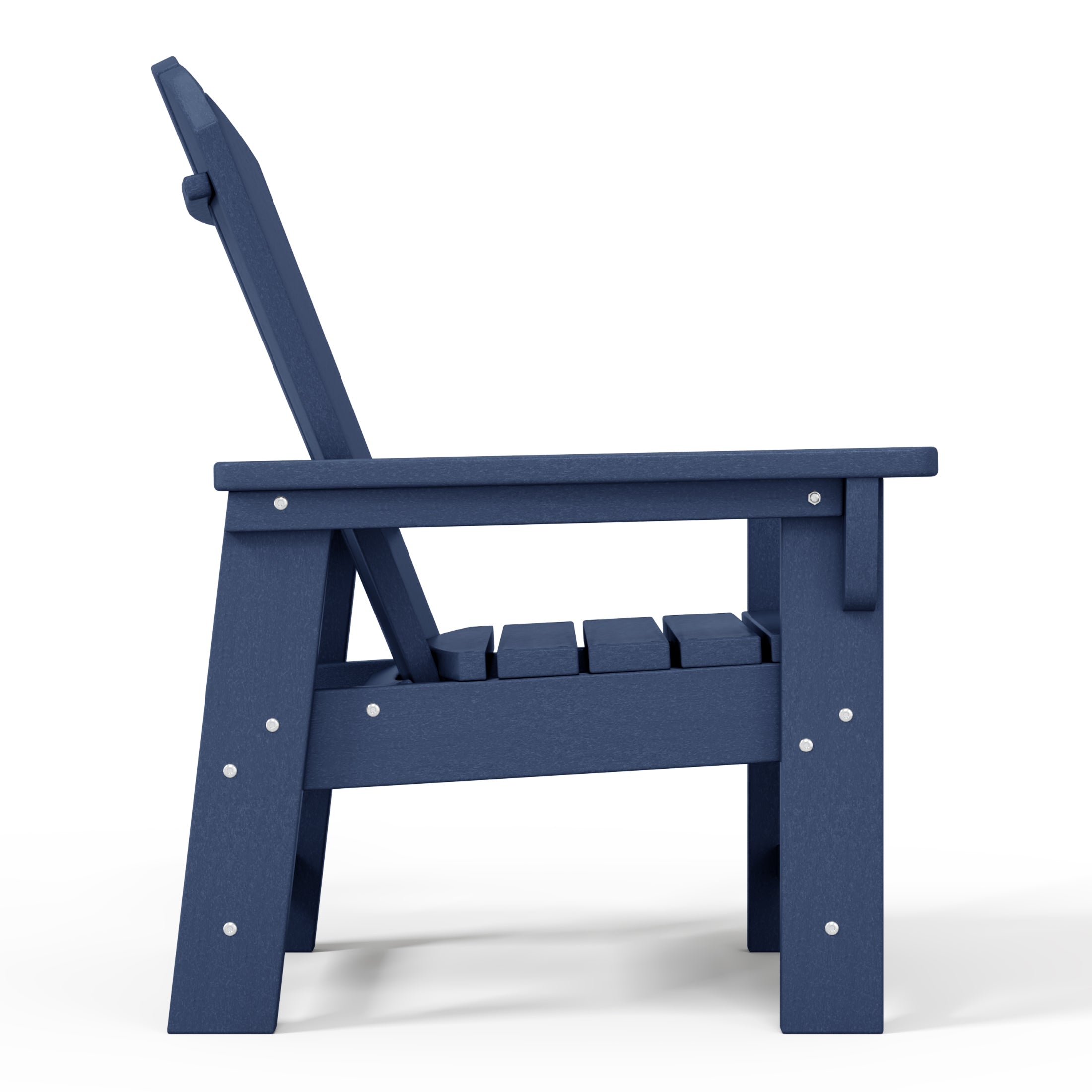 Paradise 2-Piece Kids Outdoor HDPE Adirondack Chair With Square Side Table Set