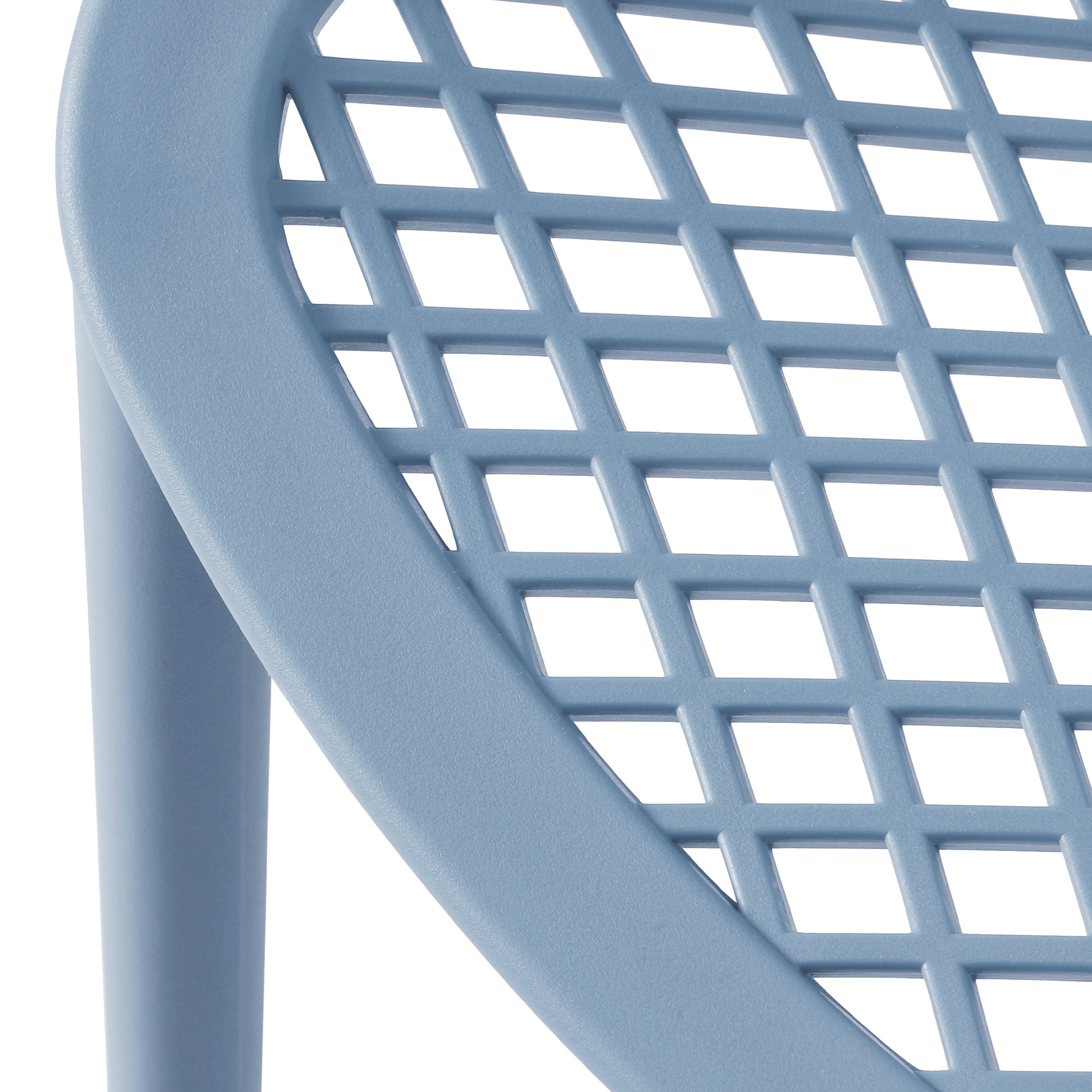 Sunshine Outdoor Stackable Modern Plastic Dining Chairs (Set of 2)