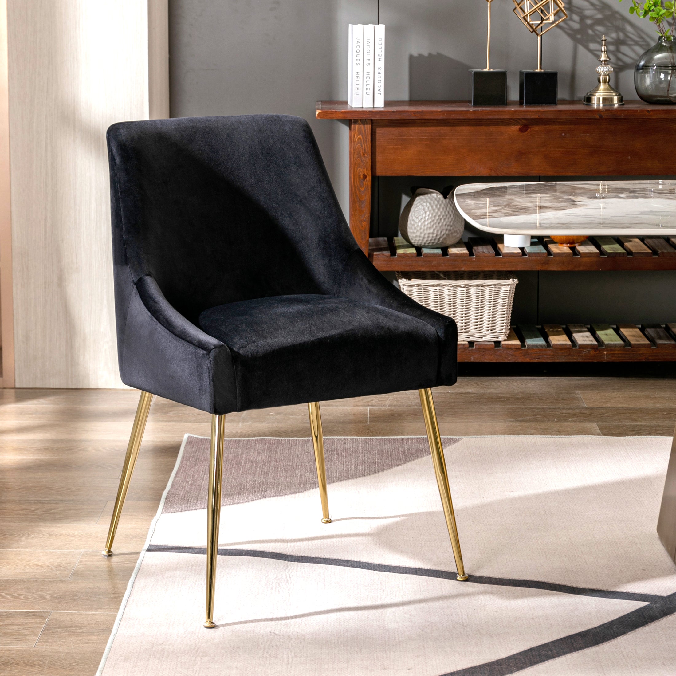 Makala Upholstered Velvet Accent Chair
