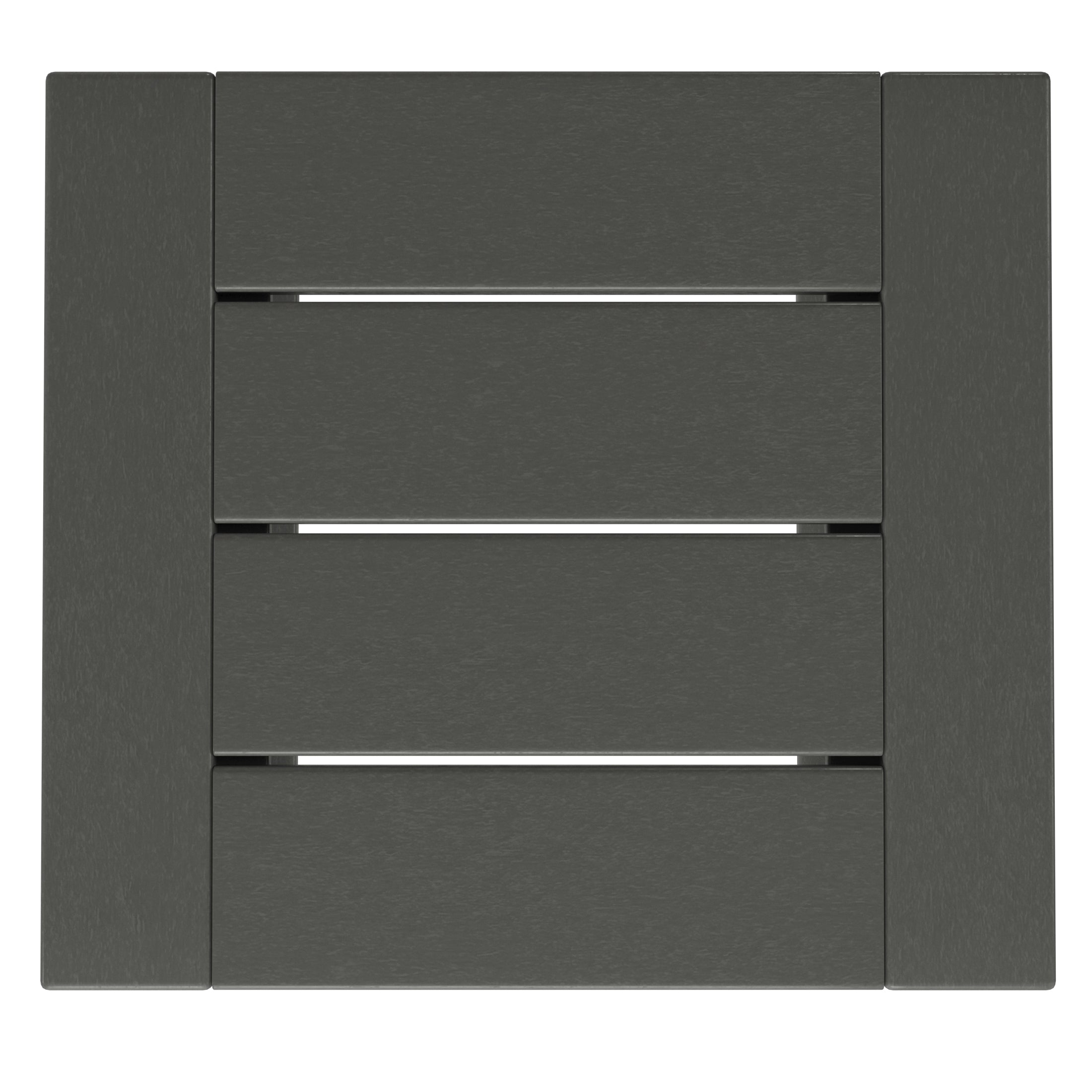 Rockaway Modern Outdoor HDPE Rectangle Patio Side Table