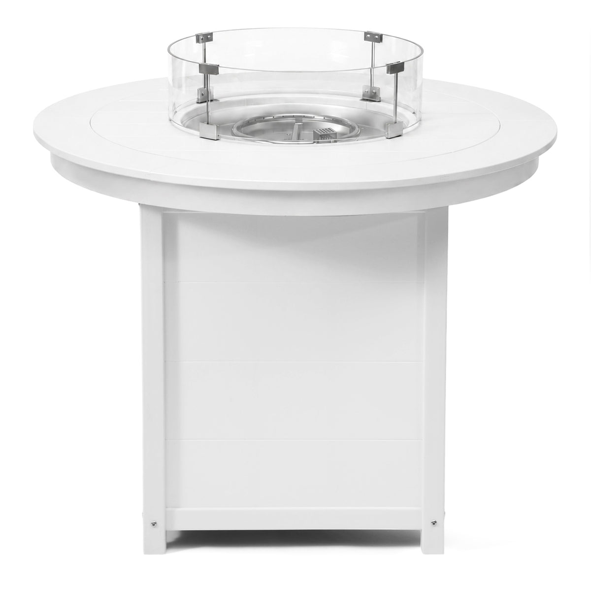 Sol 47" Modern Outdoor Patio Propane Round Counter Height Fire Pit Table
