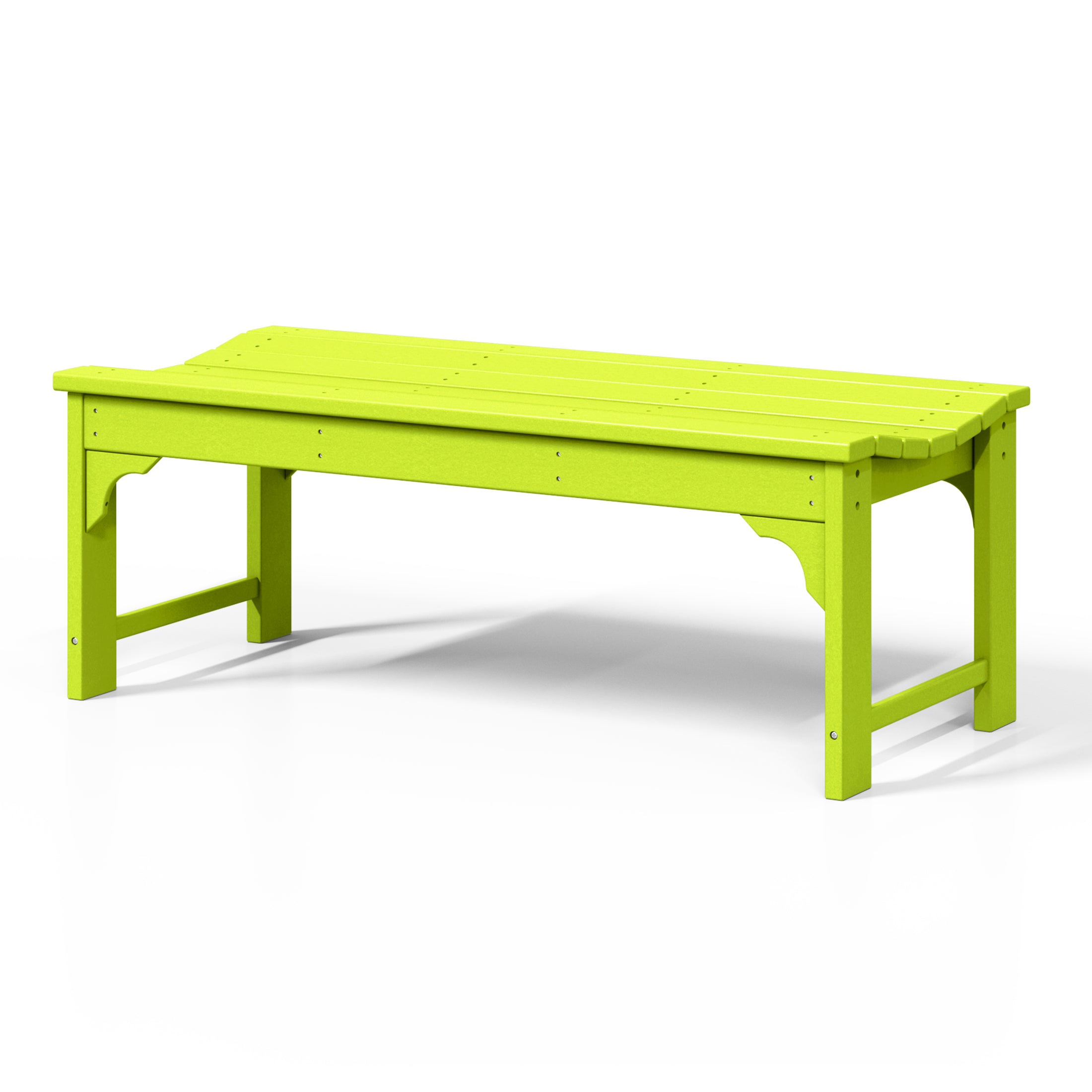 Paradise Westintrends 48" length backless Poly Westin Trendsod Outdoor / Garden bench