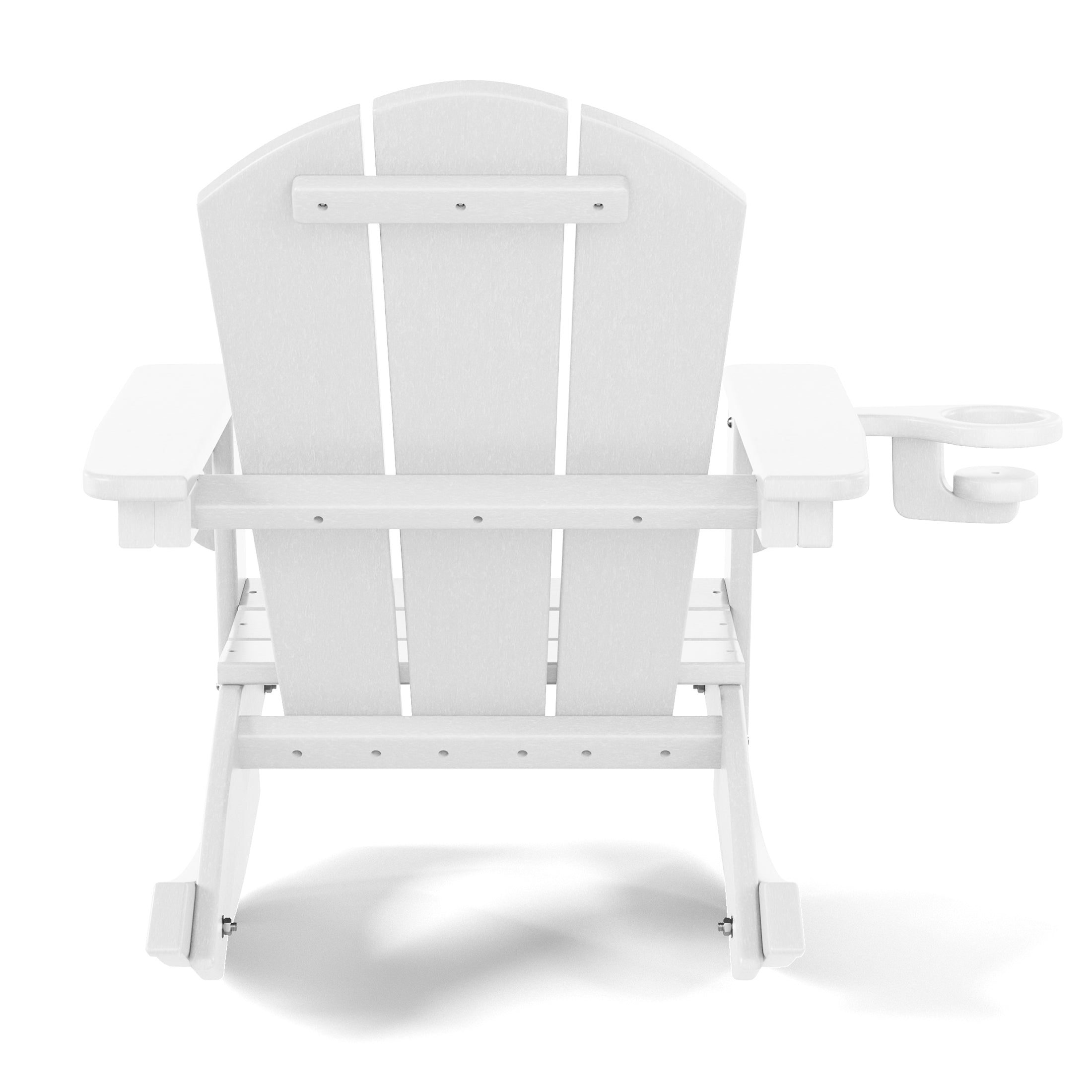 Paradise Outdoor HDPE Plastic Preschool Toddler Classic Adirondack Rocking Chairs (Set of 2)