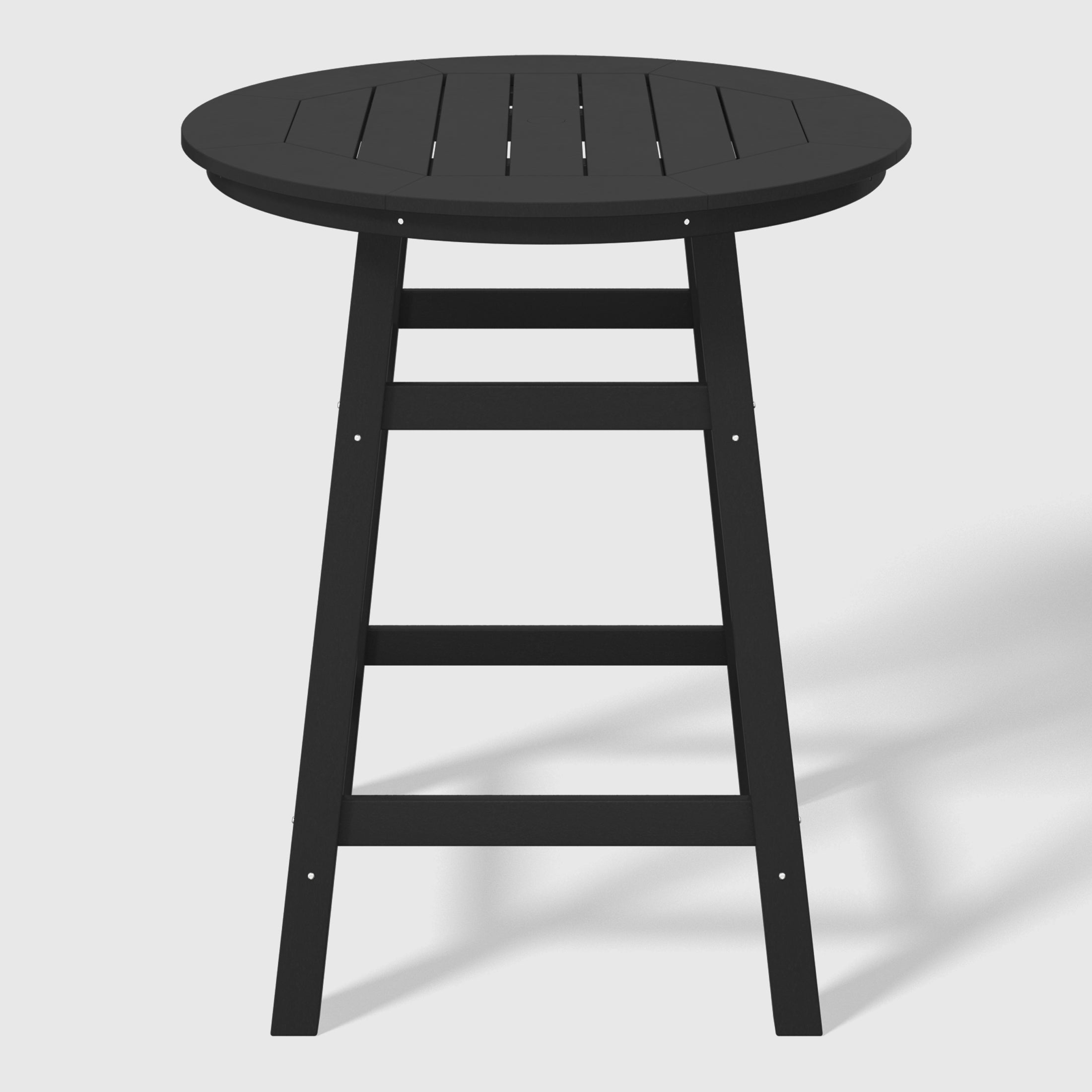 Paradise Outdoor 35" HDPE Round Patio Counter Height Bar Table