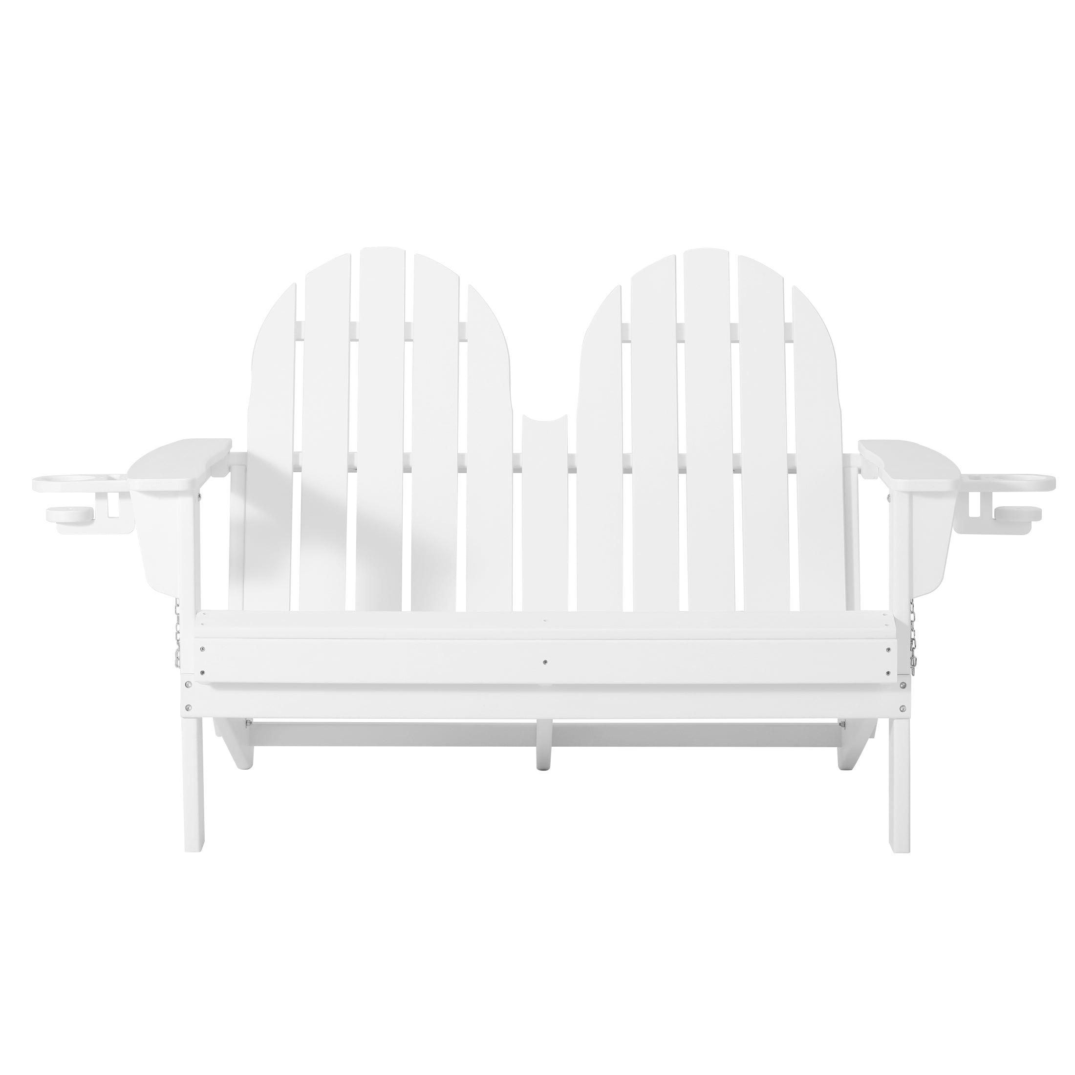 Savannah Outdoor Patio 49" HDPE Folding Adirondack Garden Bench