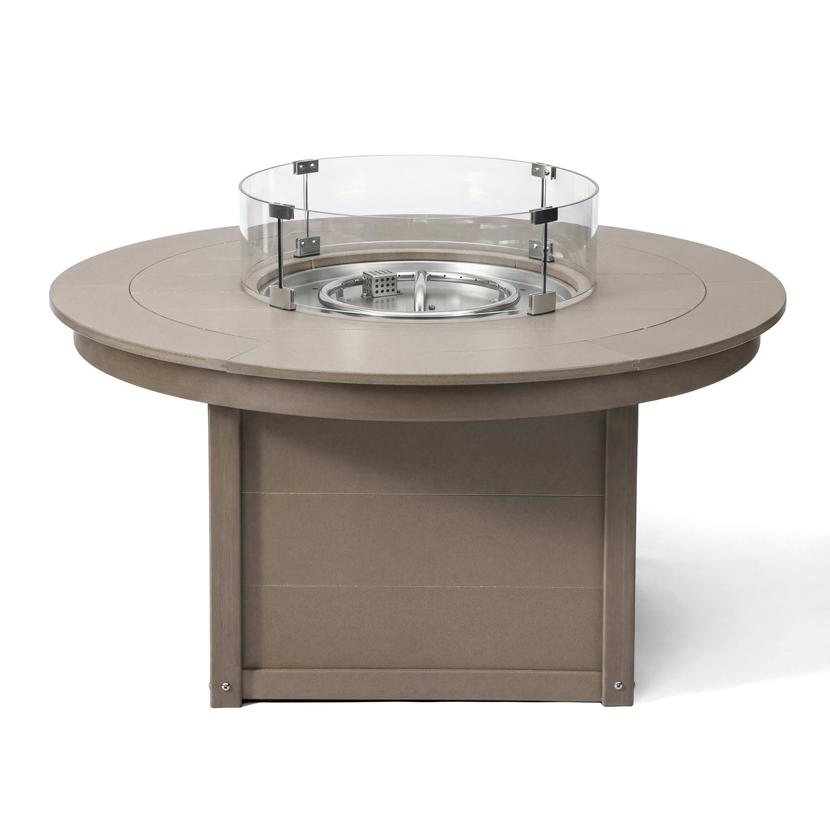Sol 47" Modern Outdoor 55,000 BTU Patio Propane Round Fire Pit Table