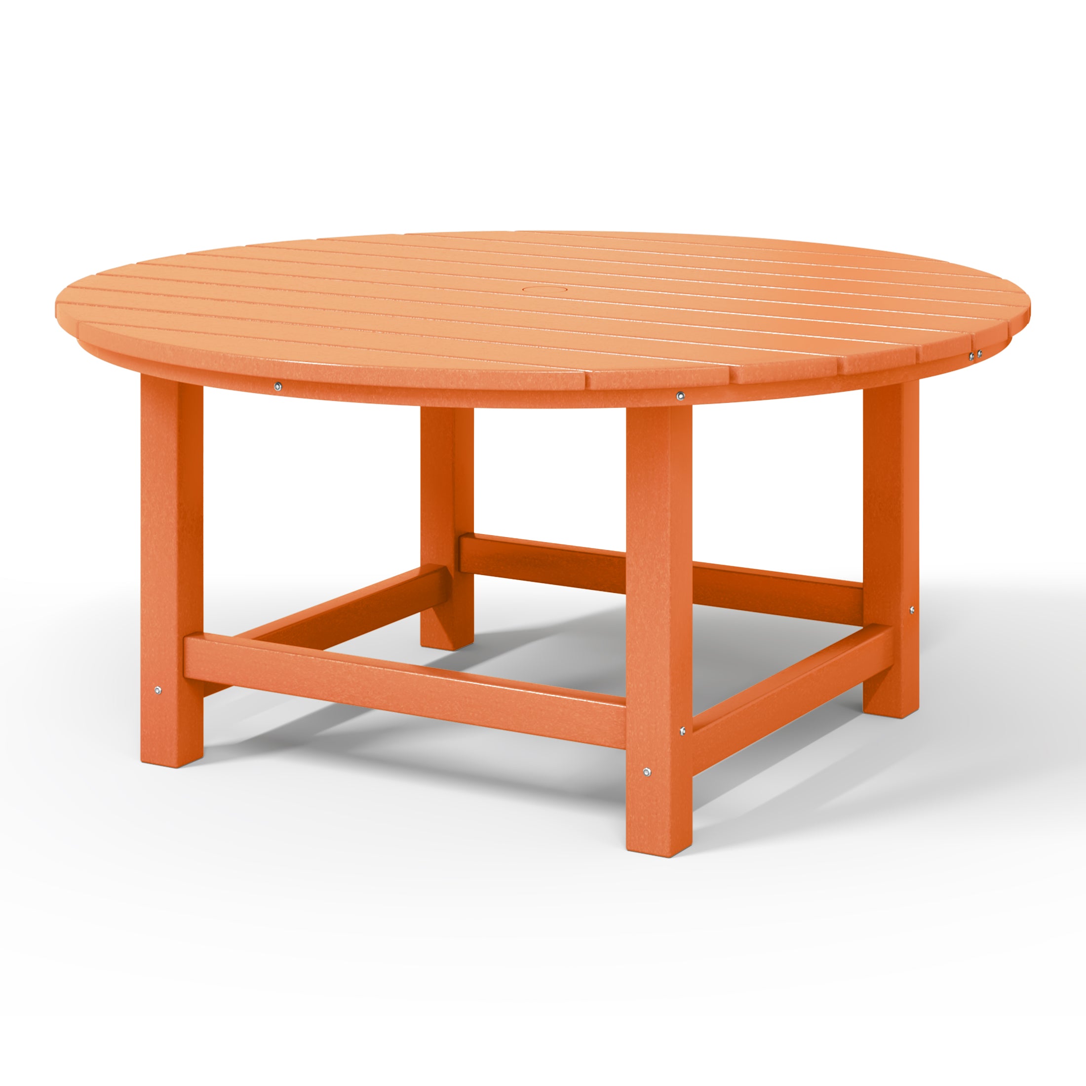 Paradise Low Outdoor HDPE Round Patio Coffee Table