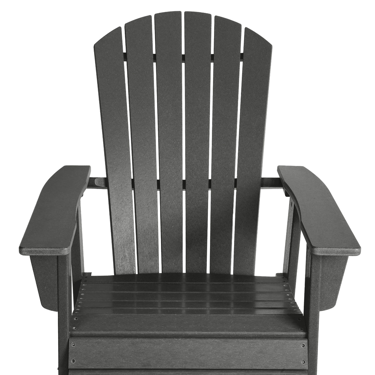 Portside Outdoor Patio Shell-back Adirondack Dining Chair Weather Resistant