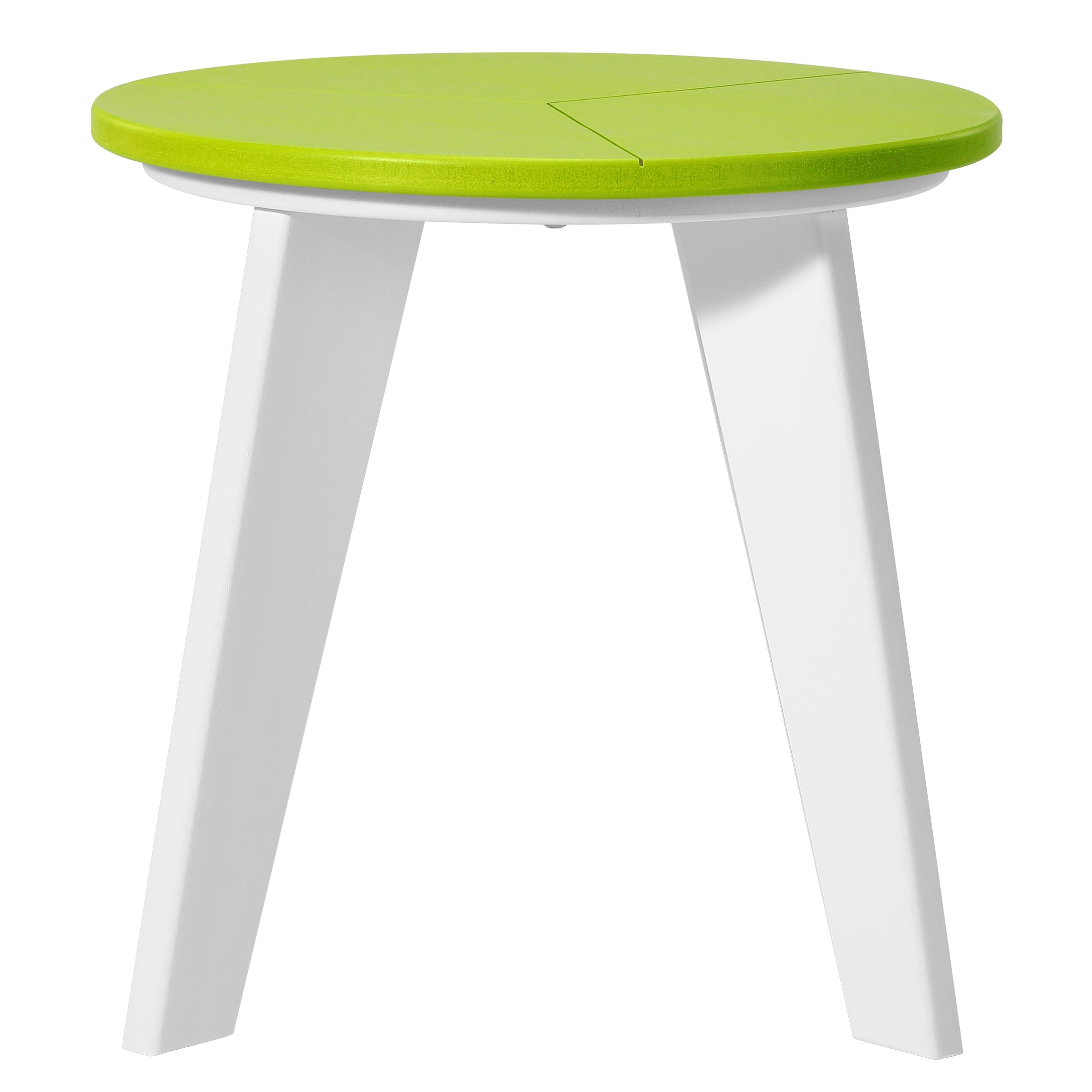 Seaside 3-Piece Outdoor HDPE Conversation Set with Deep Seating Chairs and Round Side Table