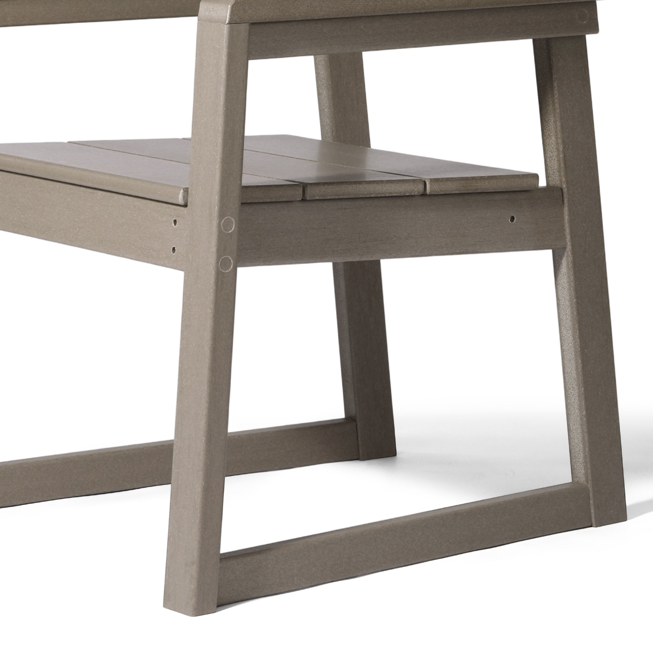 Cambria Modern HDPE Outdoor Patio Dining Arm Chairs (Set of 2)