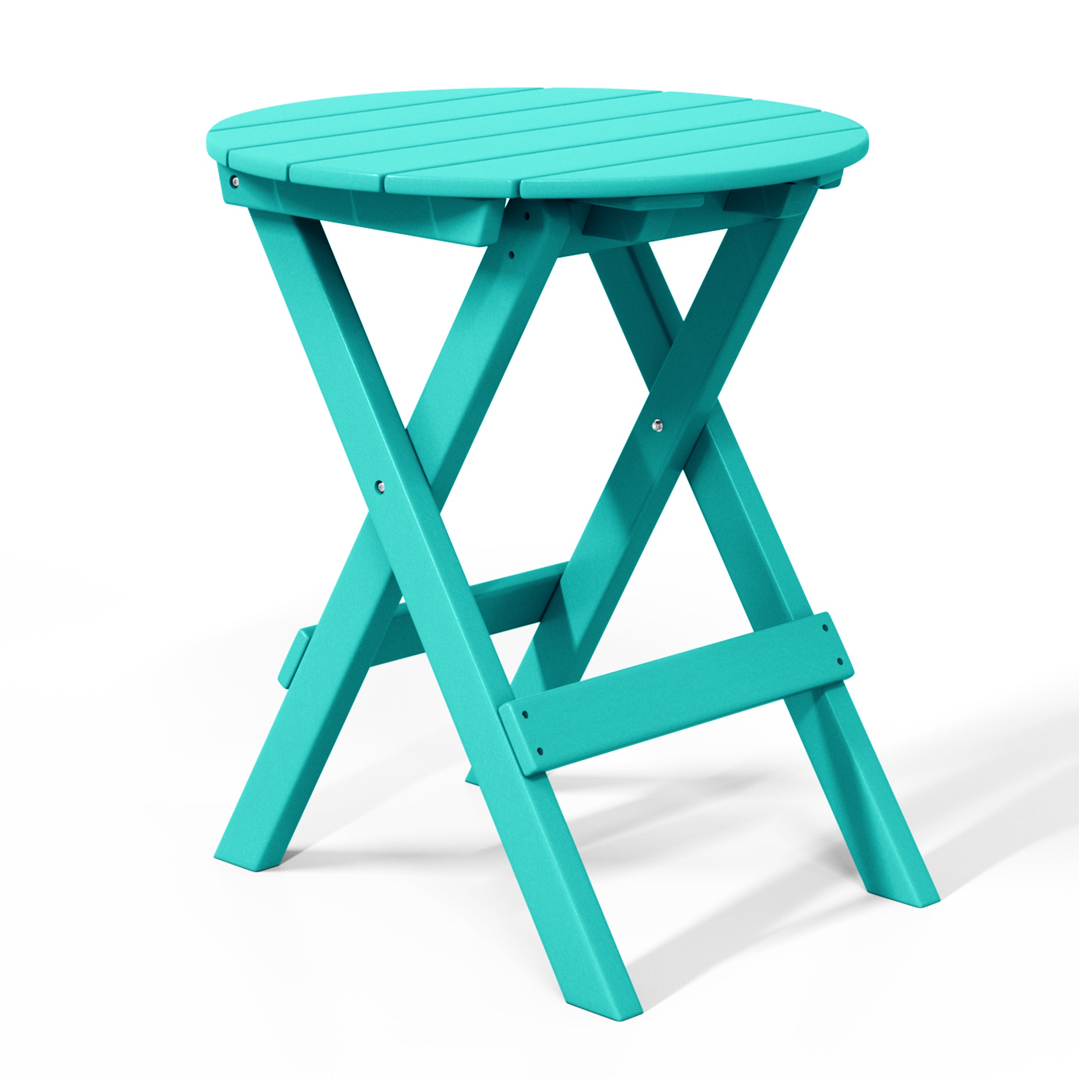 Paradise HDPE Outdoor 24.5 Inch Round Portable Folding Patio Dining Table