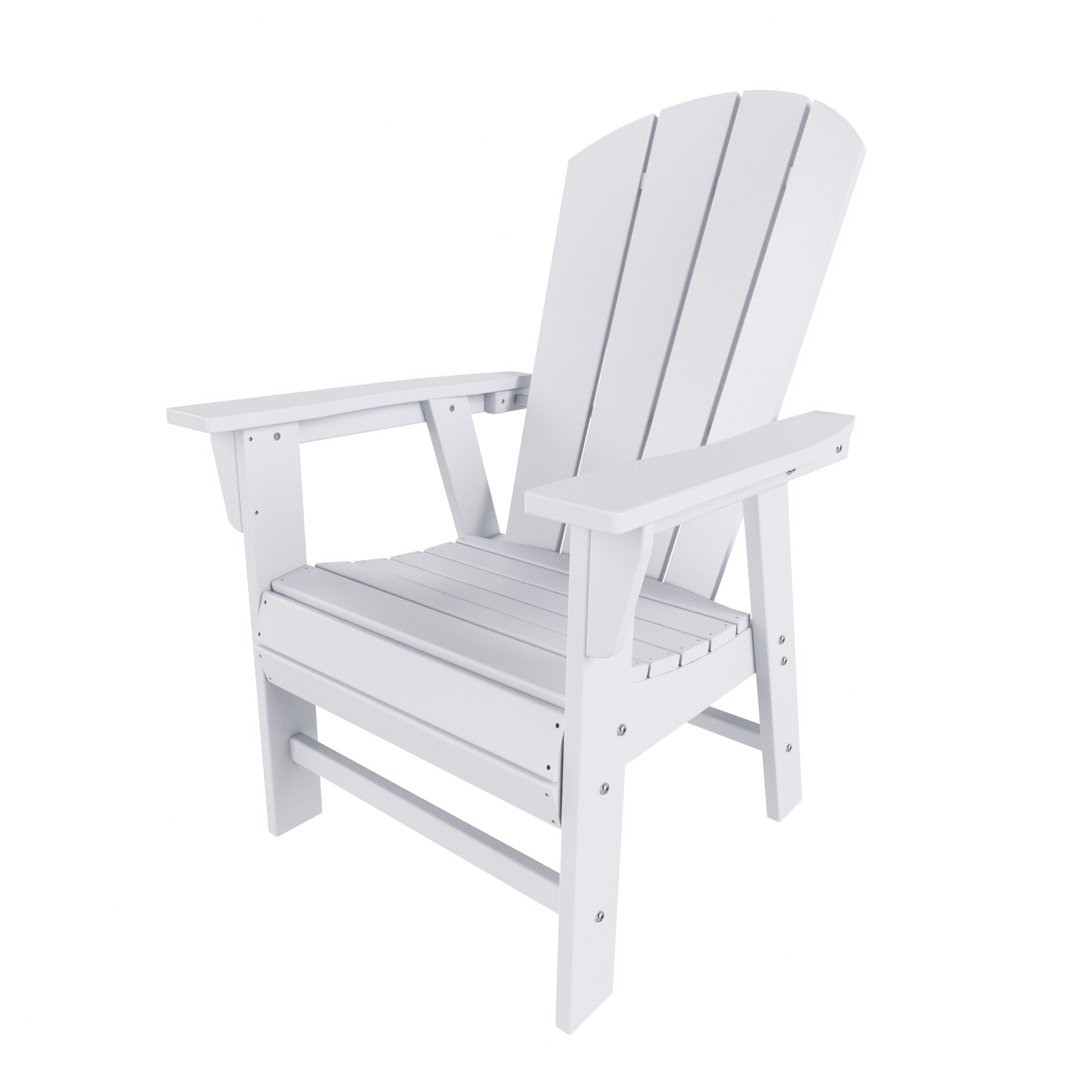 Paradise Outdoor Patio HDPE Plastic Adirondack Dining Chair