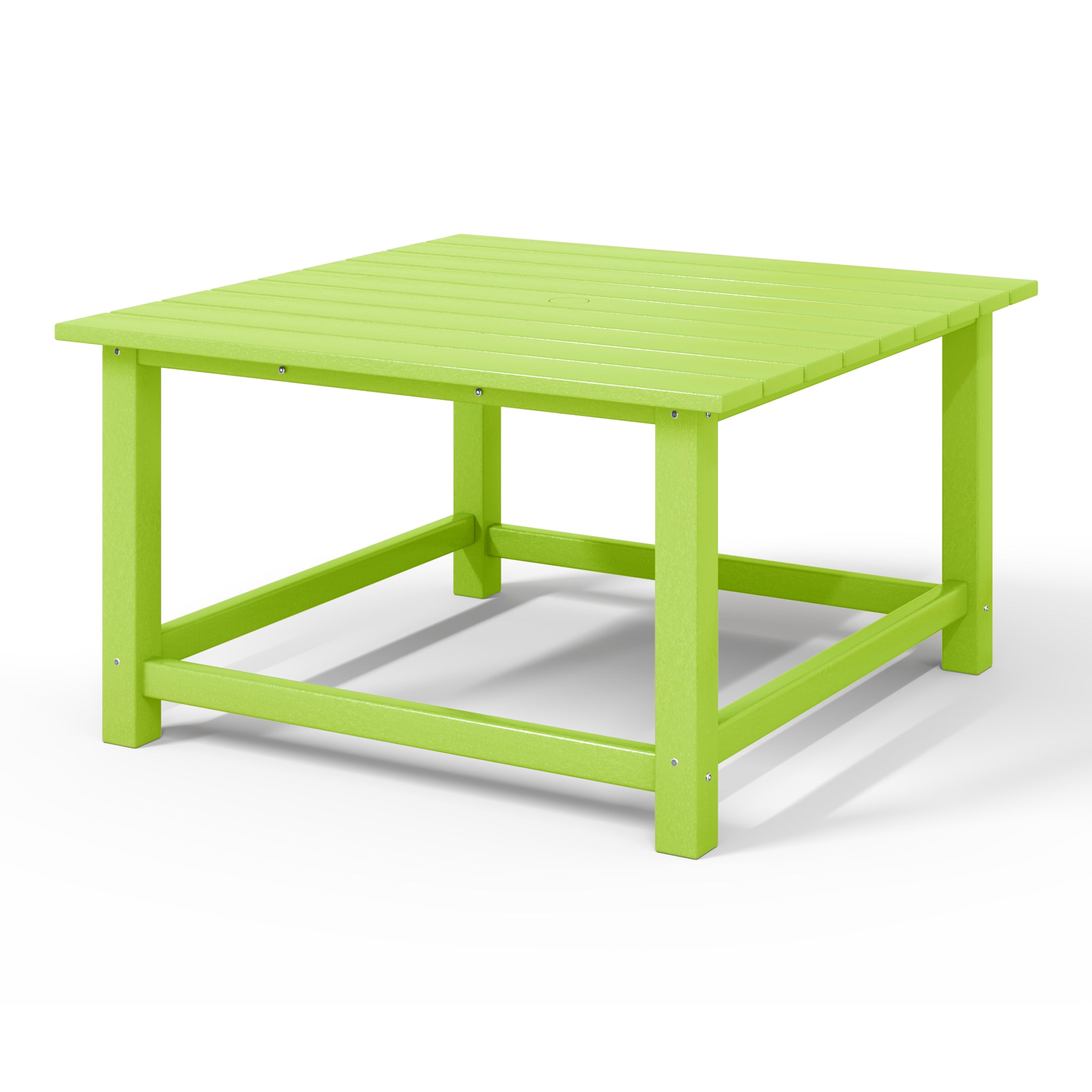 Paradise Low Outdoor HDPE Square Patio Coffee Table