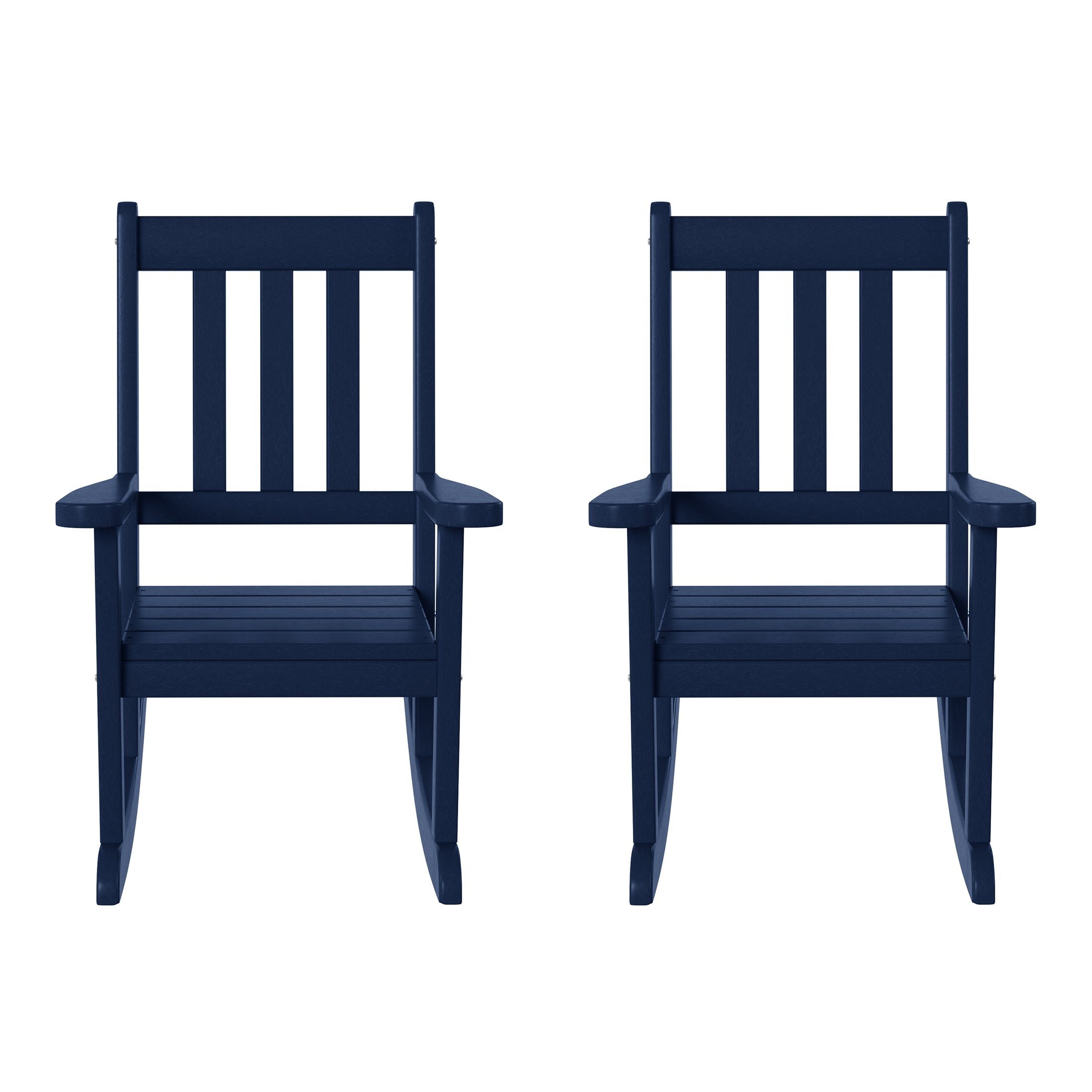 Paradise Outdoor HDPE Plastic Preschool Toddler Rocking Chairs (Set of 2)