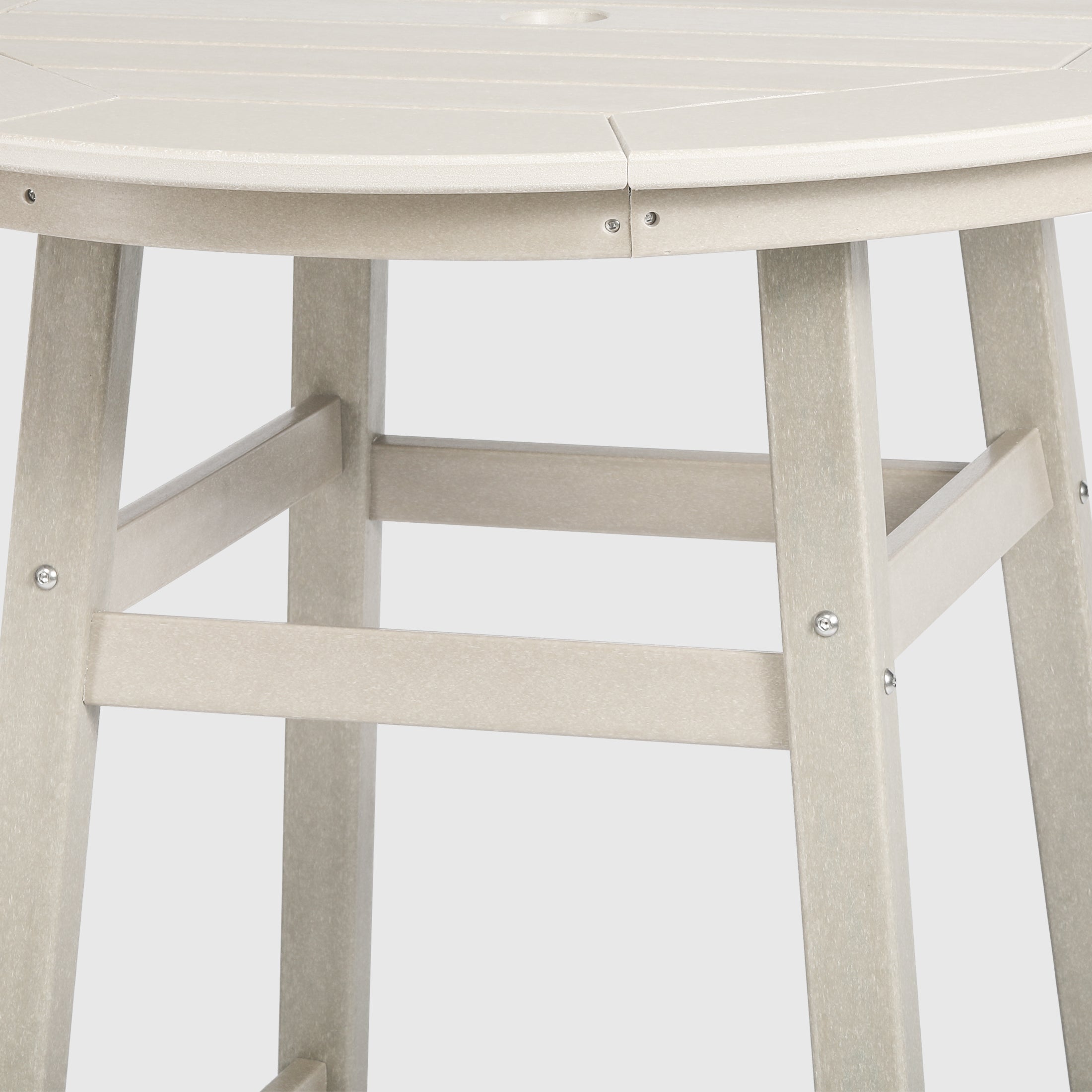 Paradise Outdoor 35" HDPE Round Patio Counter Height Bar Table