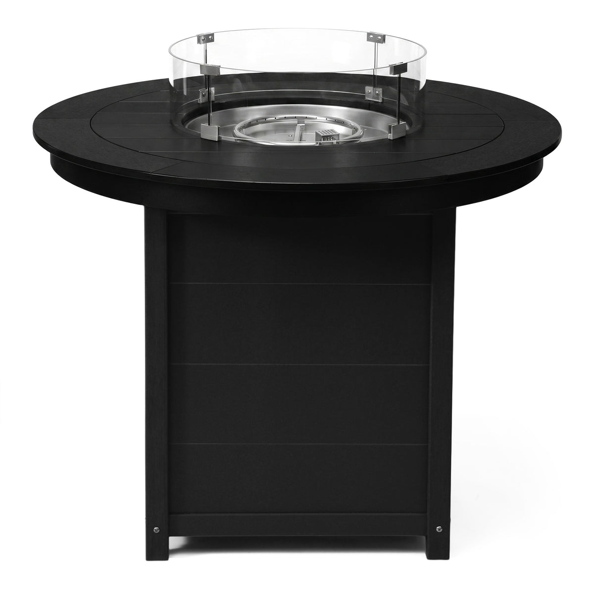 Sol 47" Modern Outdoor Patio Propane Round Counter Height Fire Pit Table